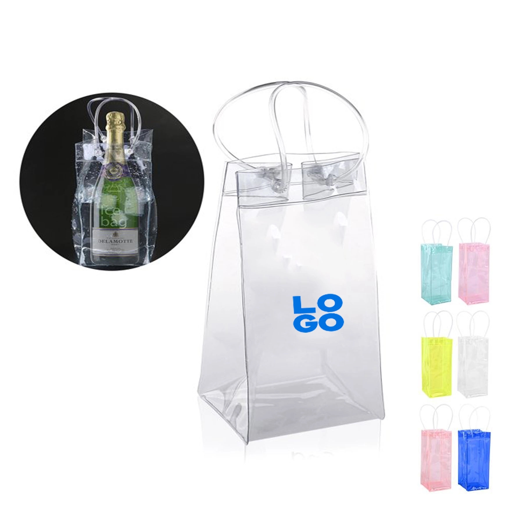Clear Champagne Wine Ice Bag 2