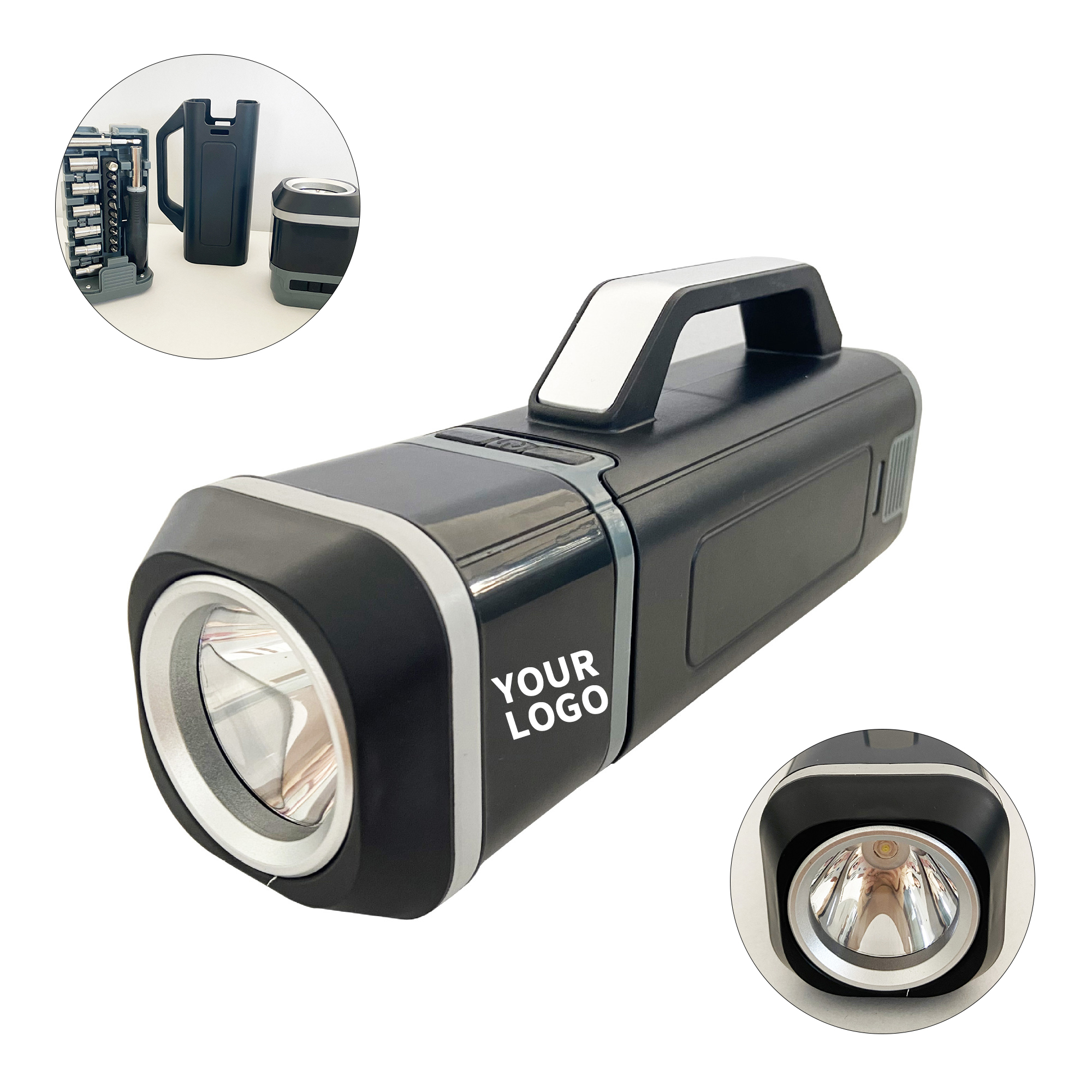 Compact Tool Case With Flashlight 9.5" x 4" x 3.1" 1