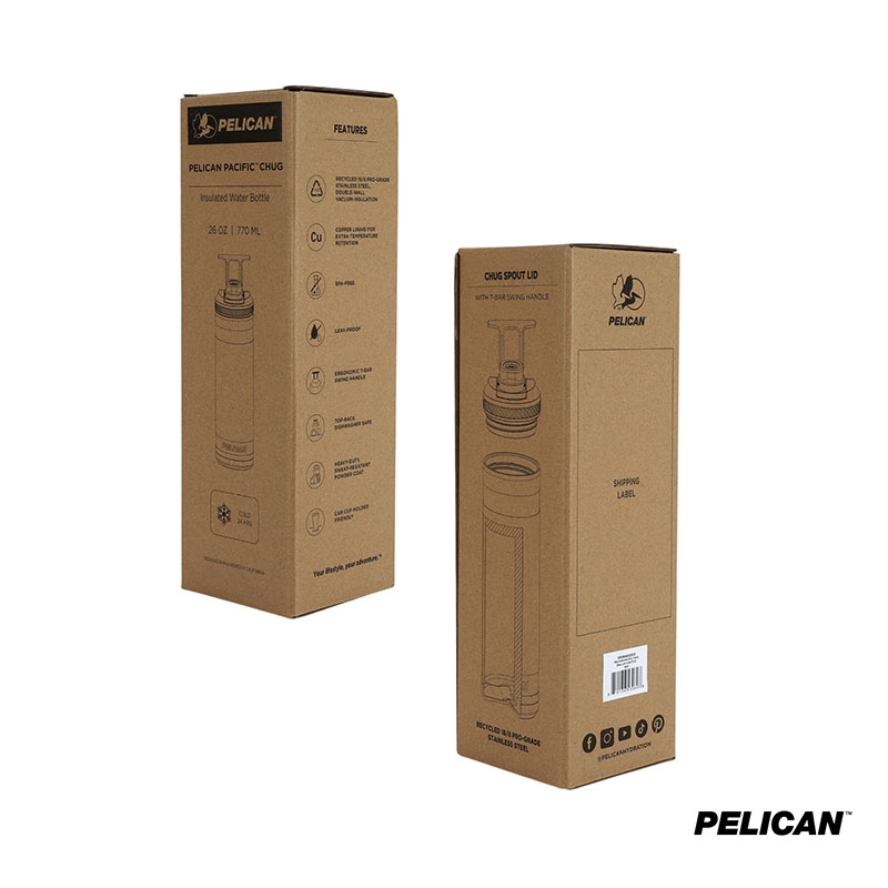 Pelican Pacific™ Chug 26 oz. Recycled Double Wall Stainless Steel Water Bottle 29