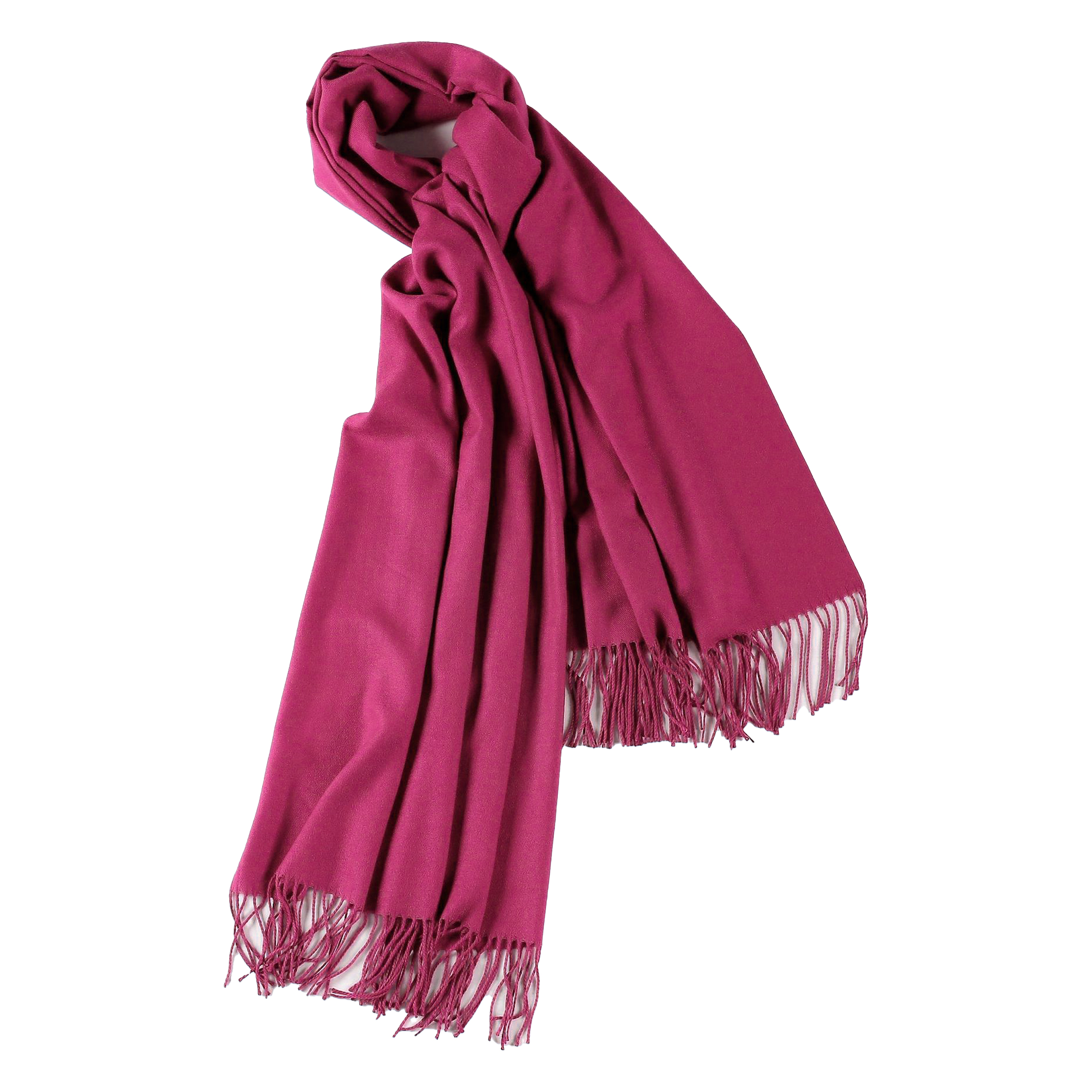 Cashmere Solid Color Scarf With Tassel 5