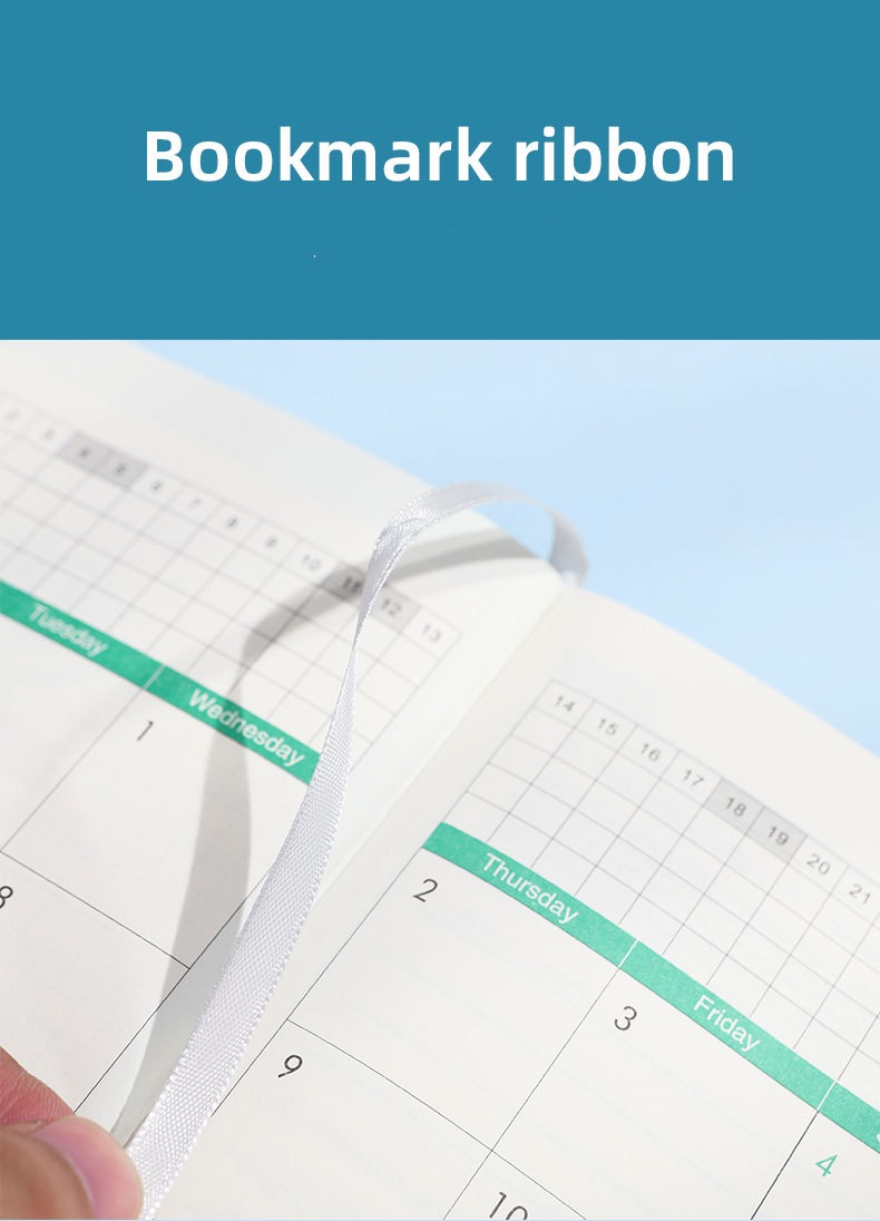 2026 A5 English Daily Planner with Calendar and Notebook 14