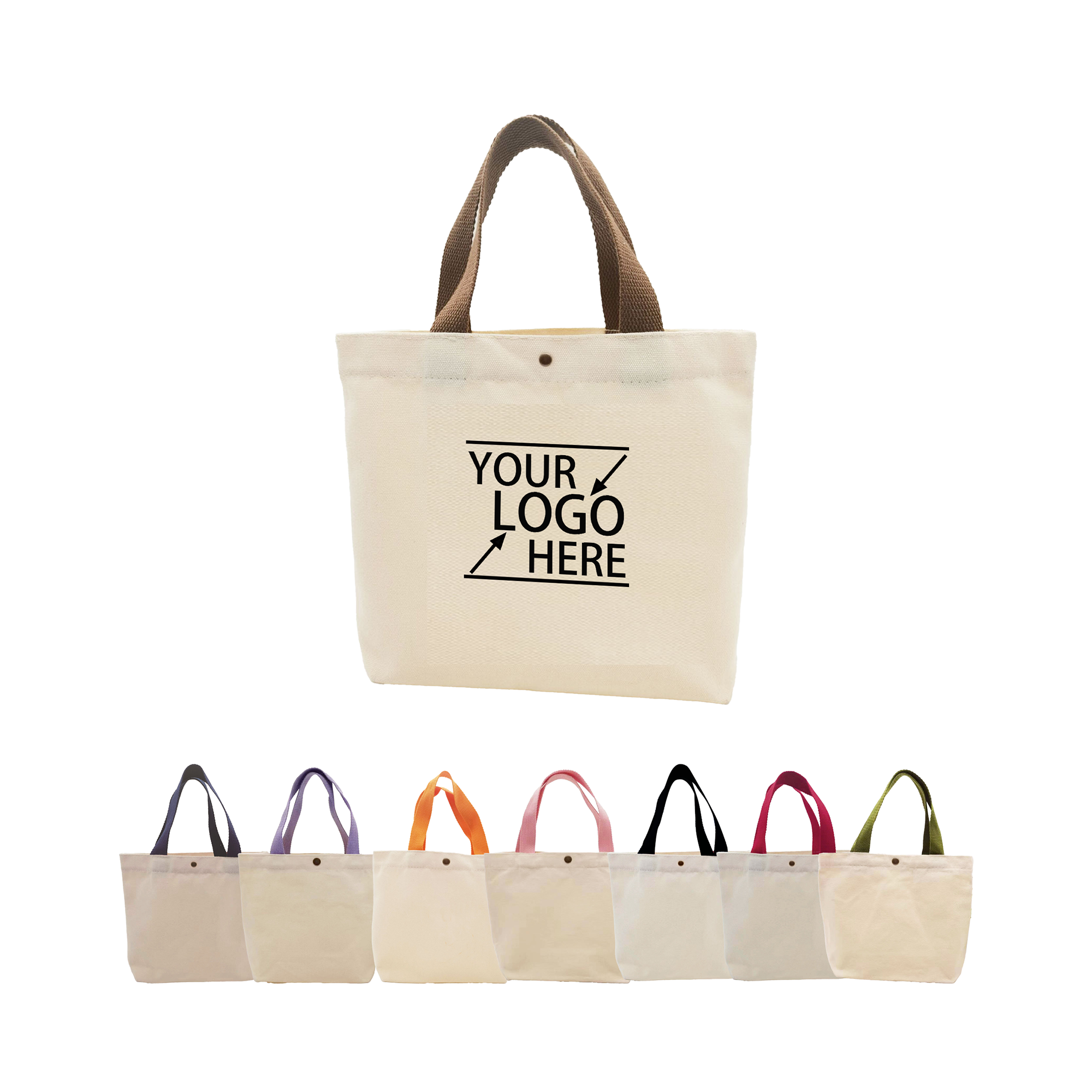 12oz Canvas Colorful Tote Bag 1