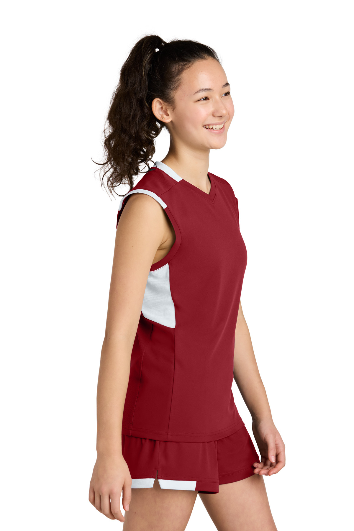 Sport-Tek Youth Club Sleeveless V-Neck YST441 8