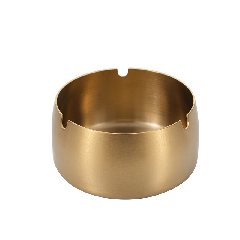 Stainless Steel Ashtray Home Use Windproof Ashtrays for Home Office Tabletop 1