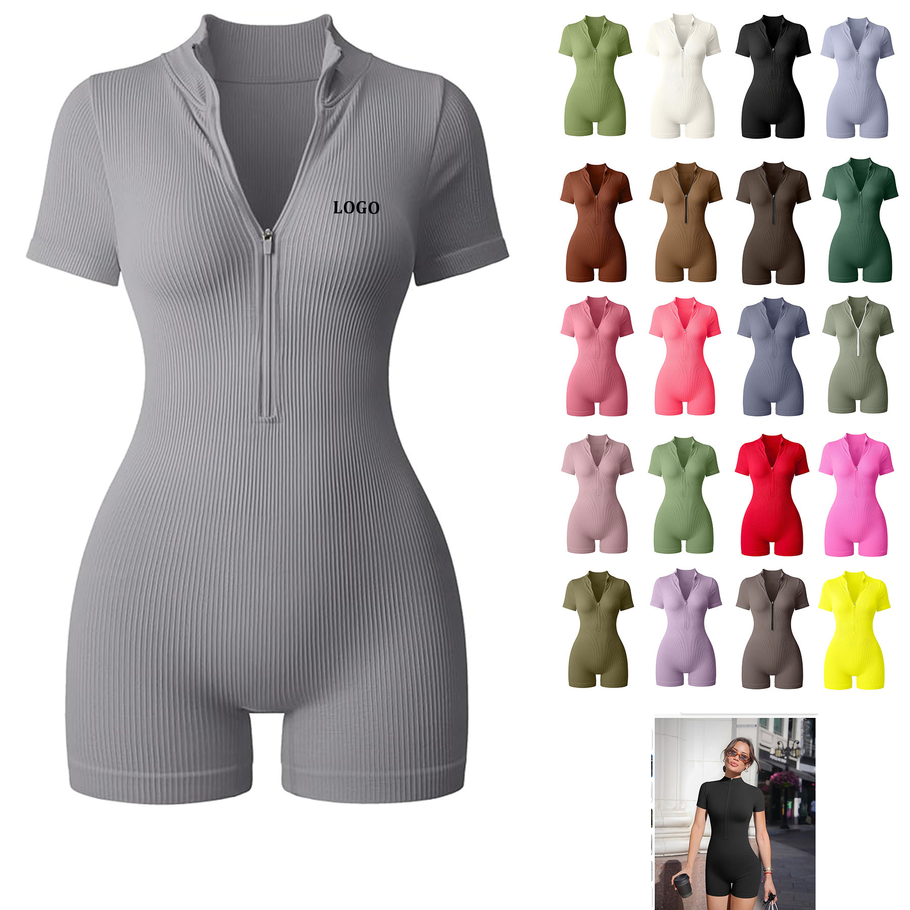 Womens Yoga Workout Rompers 6
