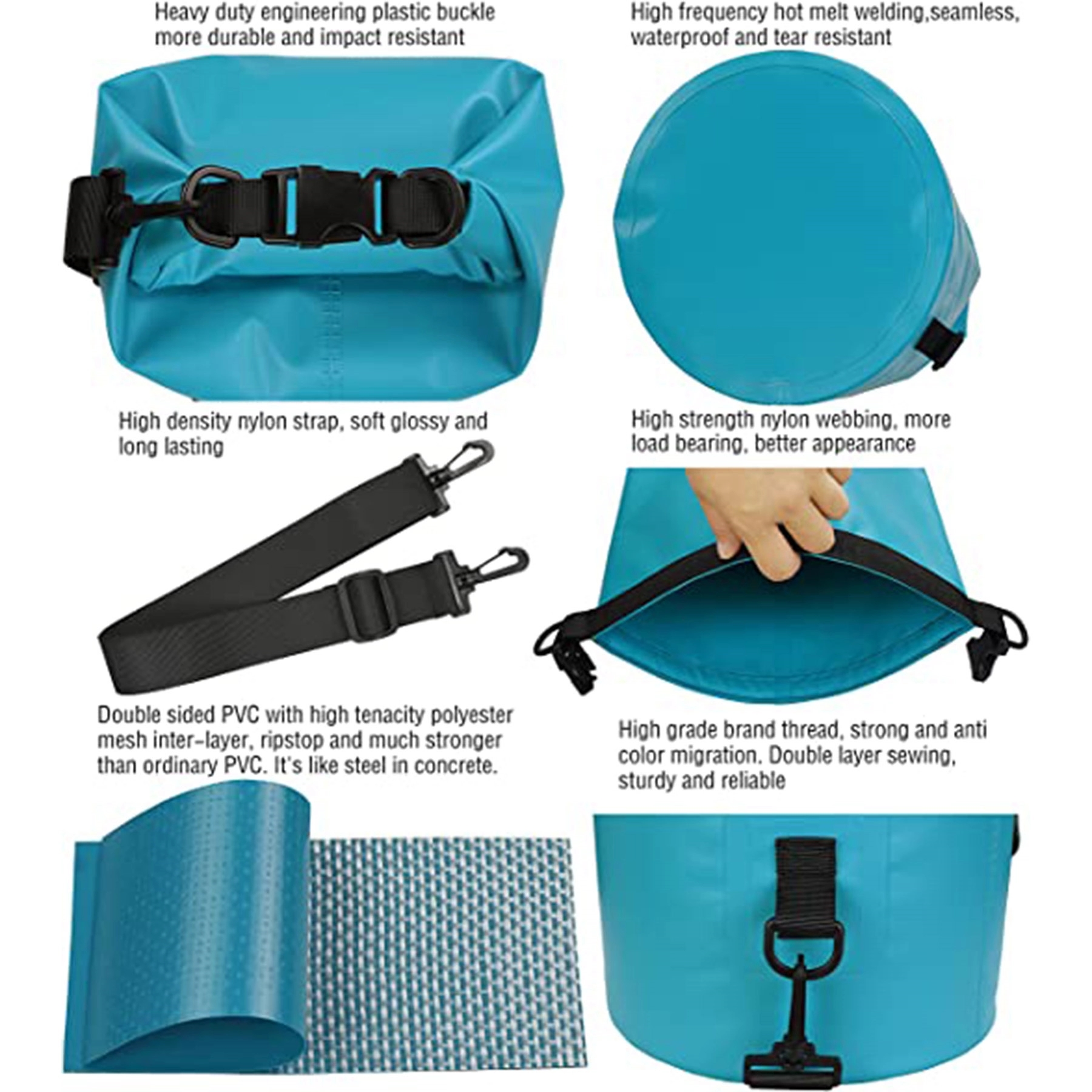 Waterproof Dry Bag for Kayaking, Beach, Rafting, Boating 4