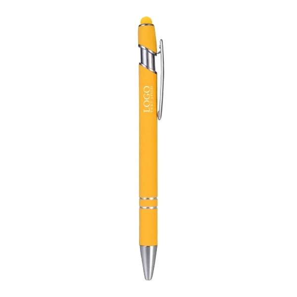 Metal Ballpoint Pen With Color Stylus Tip 15