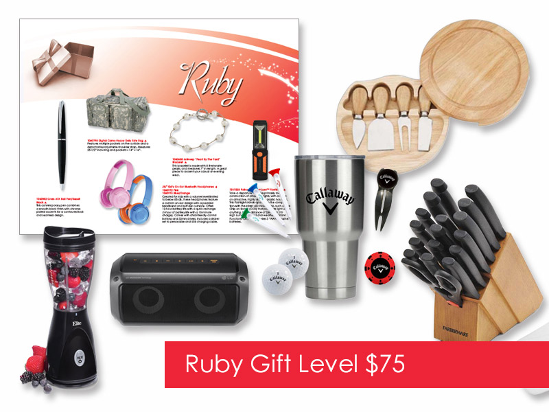 $75 Gift of Choice (Ruby Level) Gift Booklet