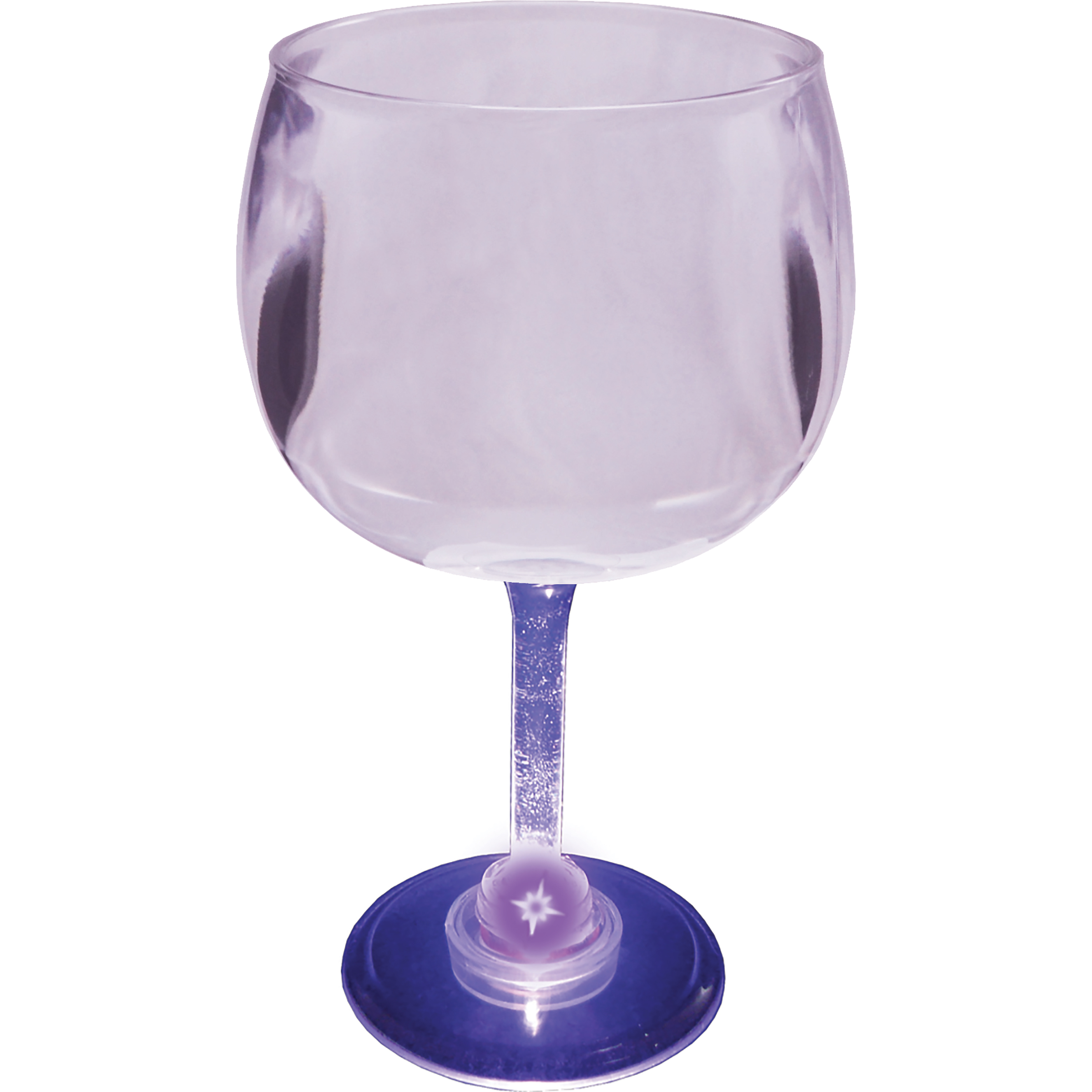 12oz Light Up Standard Stem Plastic Wine Goblet 17