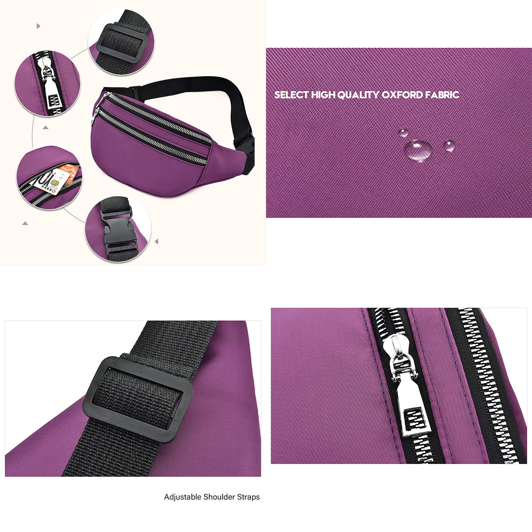 Women Waist Bags Waterproof Pack 2