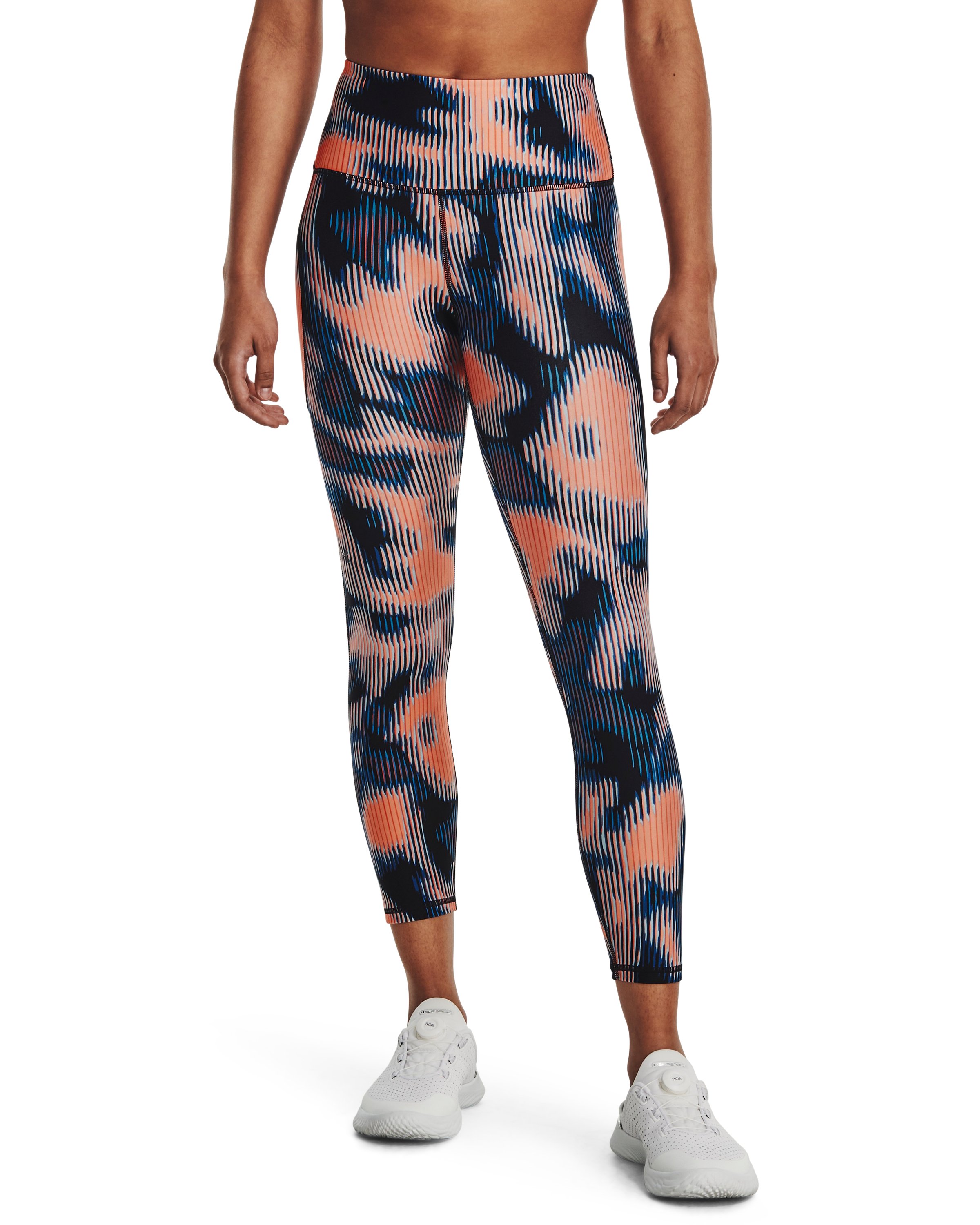 HeatGear No-Slip Waistband Printed Women's Ankle Leggings 5