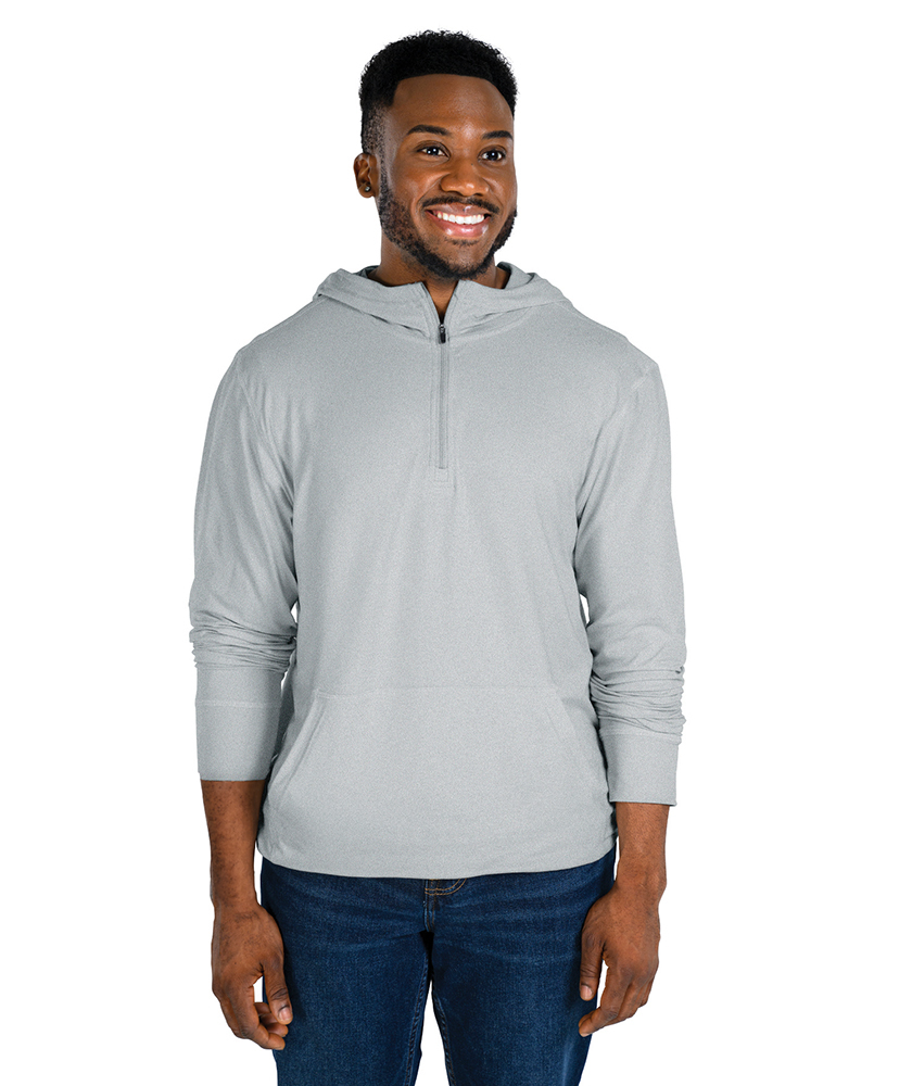 Men's Pulse Performance Quarter Zip Hoodie, custom hoodie or sweatshirt with logo imprint 14