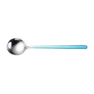 7.67 Inch Dual Color Silver Spoon With Round Head 13