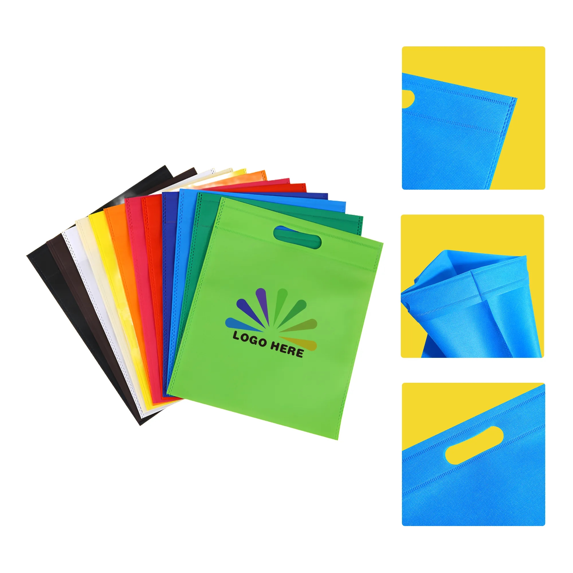 MOQ50 Promotional Nonwoven Tote Party Bag 6