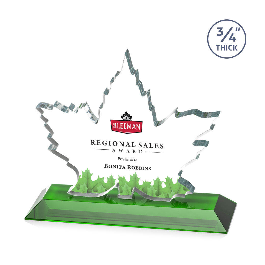Maple Leaf VividPrint™ Award - Green 7