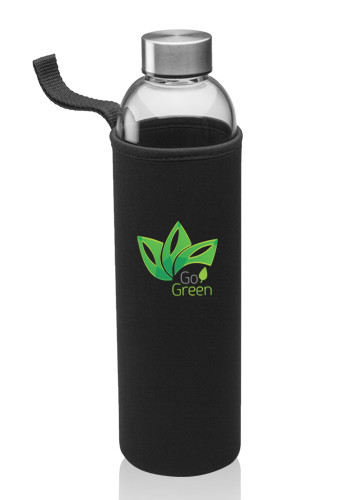 34 oz. Aarthus Glass Water Bottles with Carrying Pouch 3