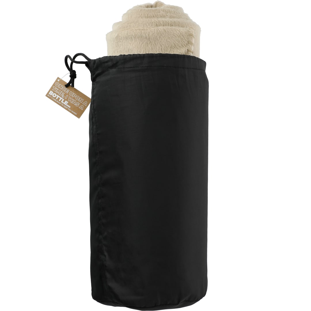 100% Recycled PET Fleece Blanket with RPET Pouch 43