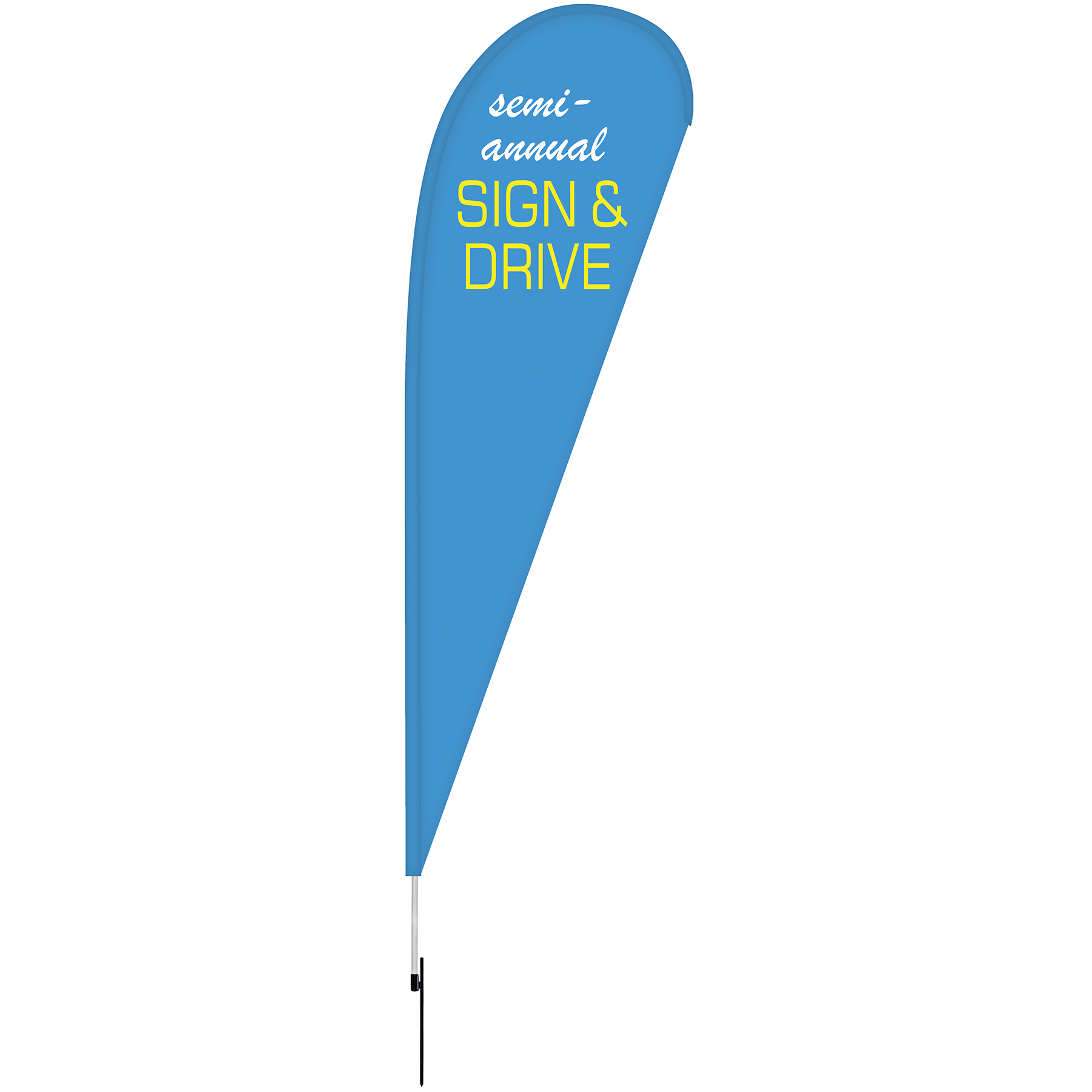 10' Double Sided Teardrop Banner w/ Premium Hardware & Spike 12