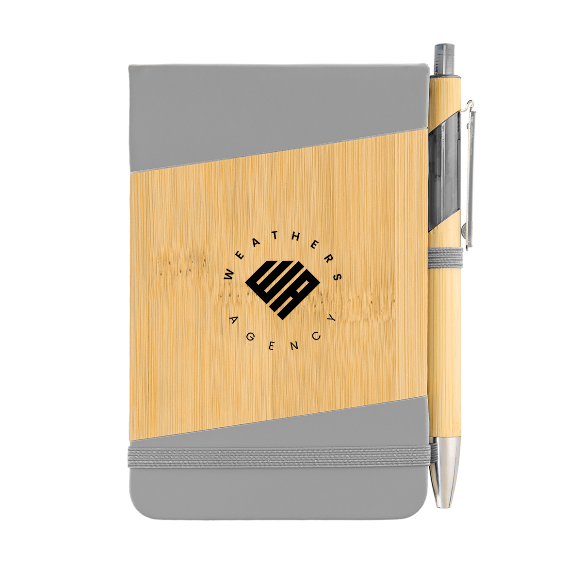 Bamboo Look Jotter & Pen 28