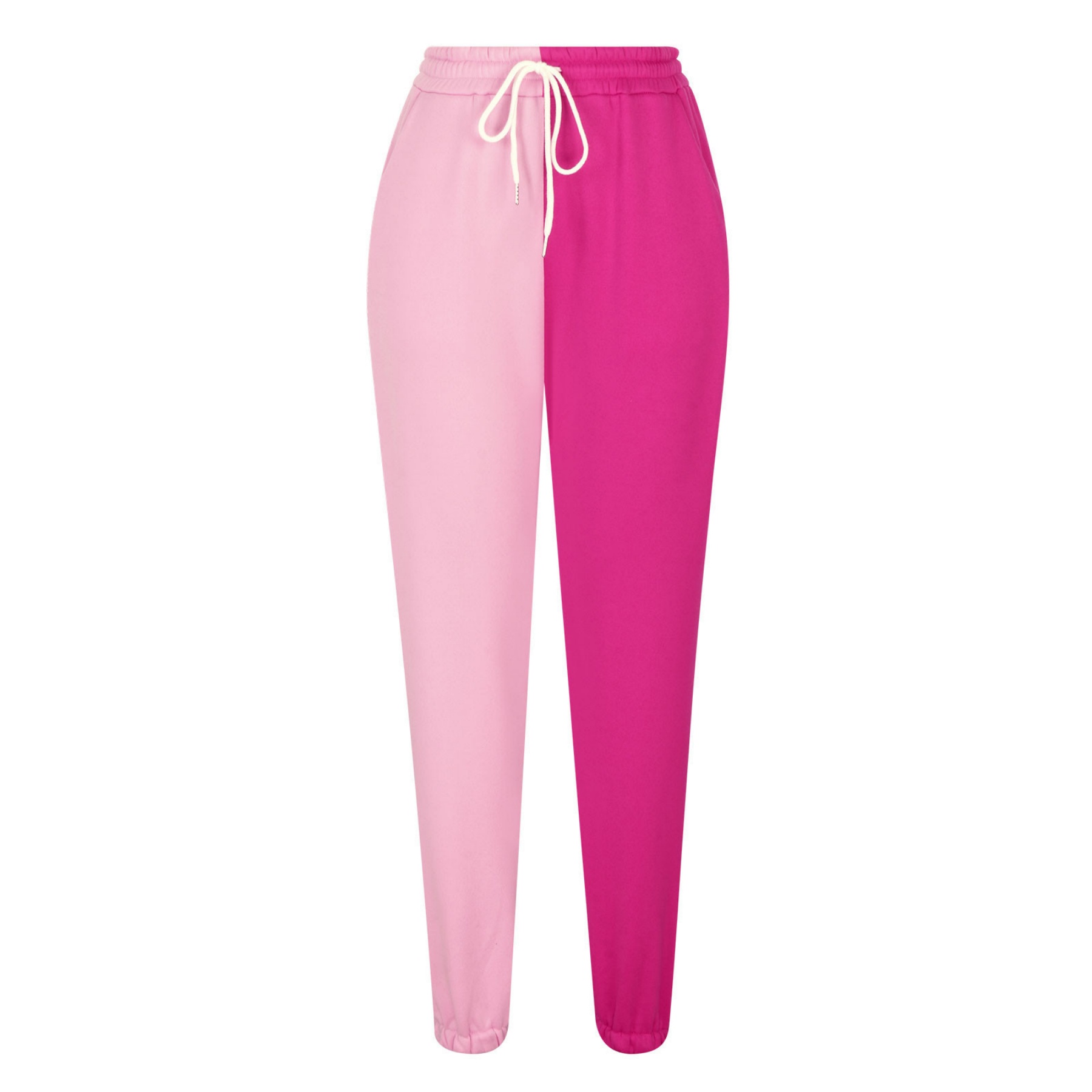 Color Block Drawstring Sweatpants Womens Chic Pants 17