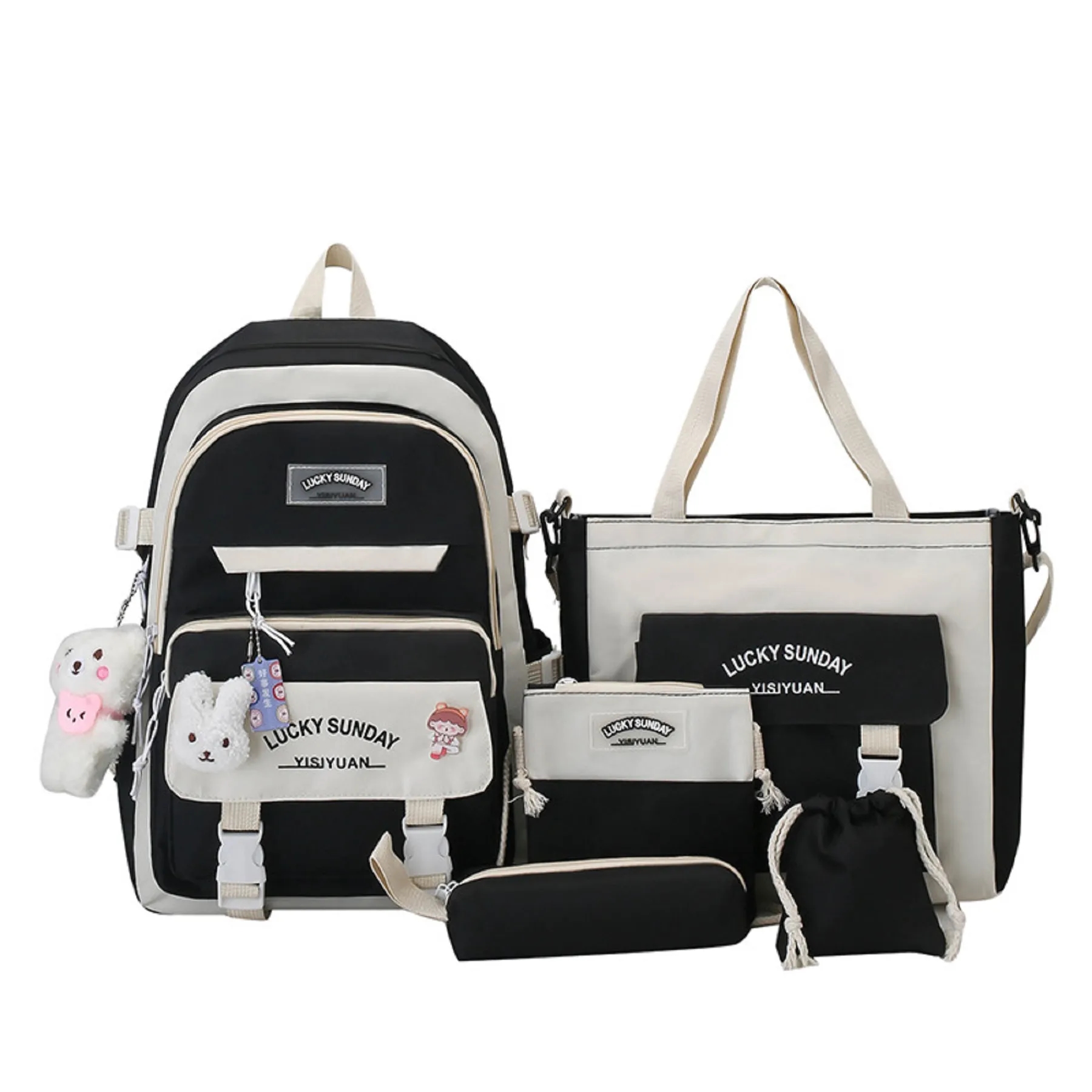 Kawaii backpack set of 5 pieces 2