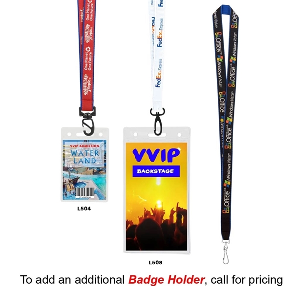 3/4" High Detail Woven Lanyard