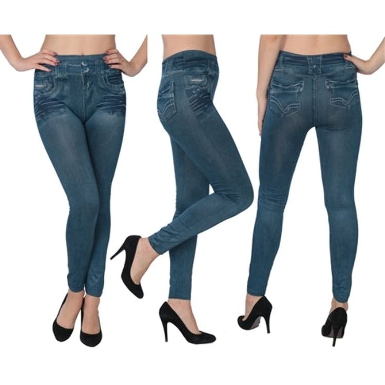 Women's Jeggings - Blue S/M L/XL 2