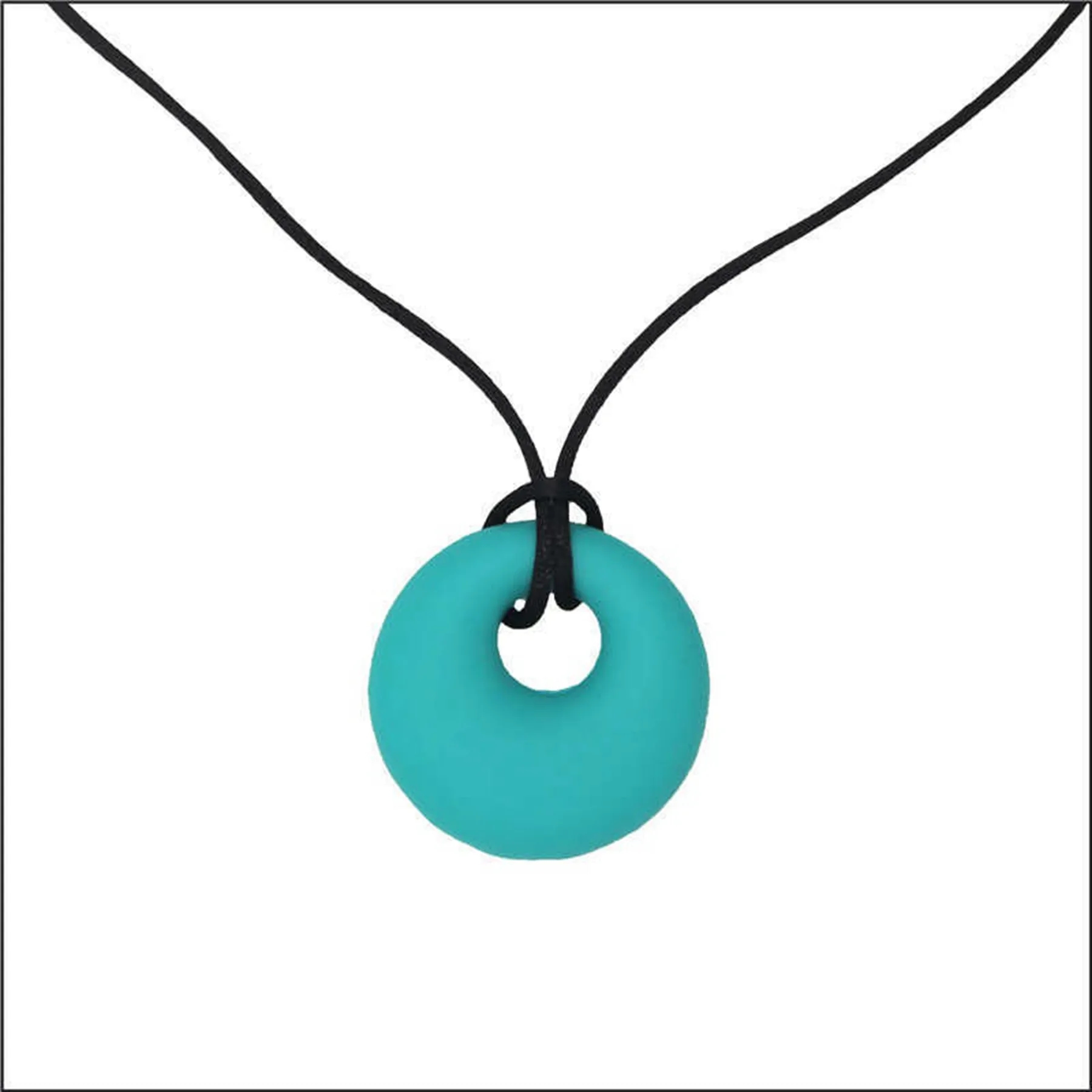 Round Silicone Chewy Toy Pendant 13