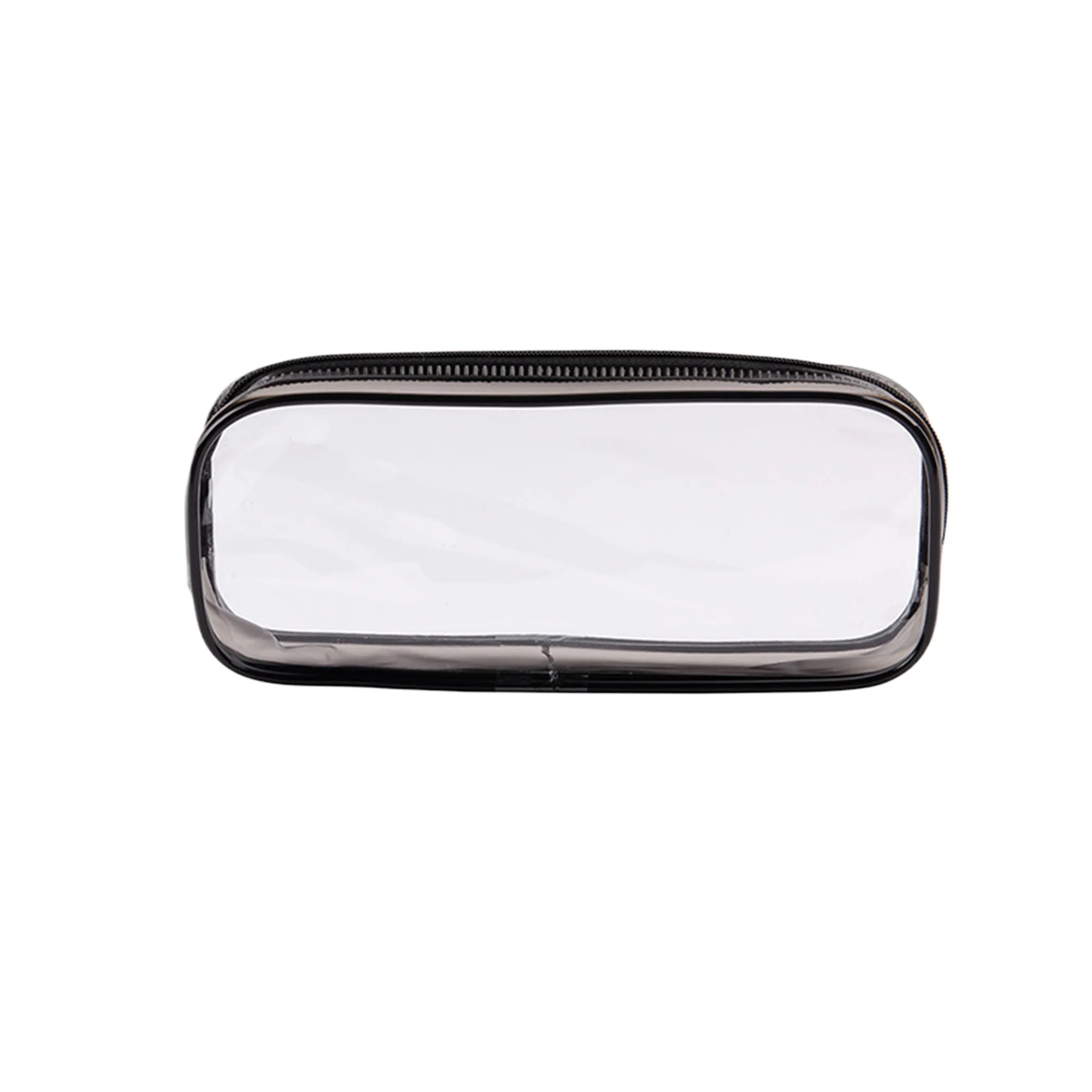 MOQ50 PVC Transparent Zipper Makeup Pencil Bag 4