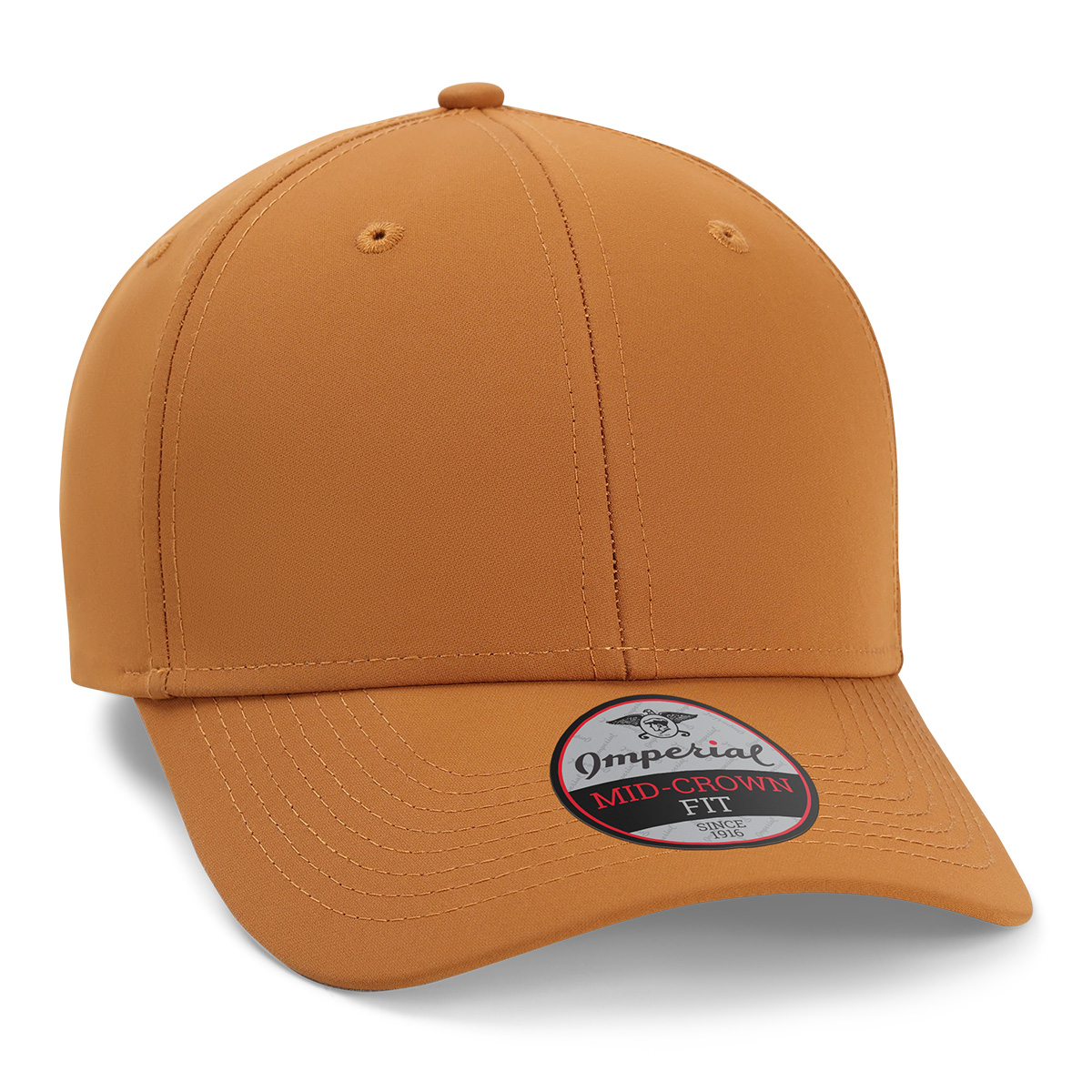 Imperial 7054N The Independent Structured Performance Cap w/ Leatherette Patches or Embroidery 6