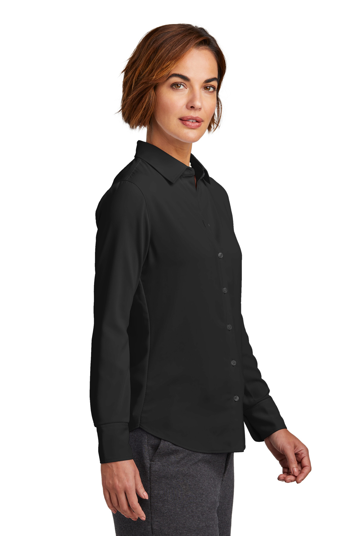 Brooks Brothers Women's Full-Button Satin Blouse BB18007 20