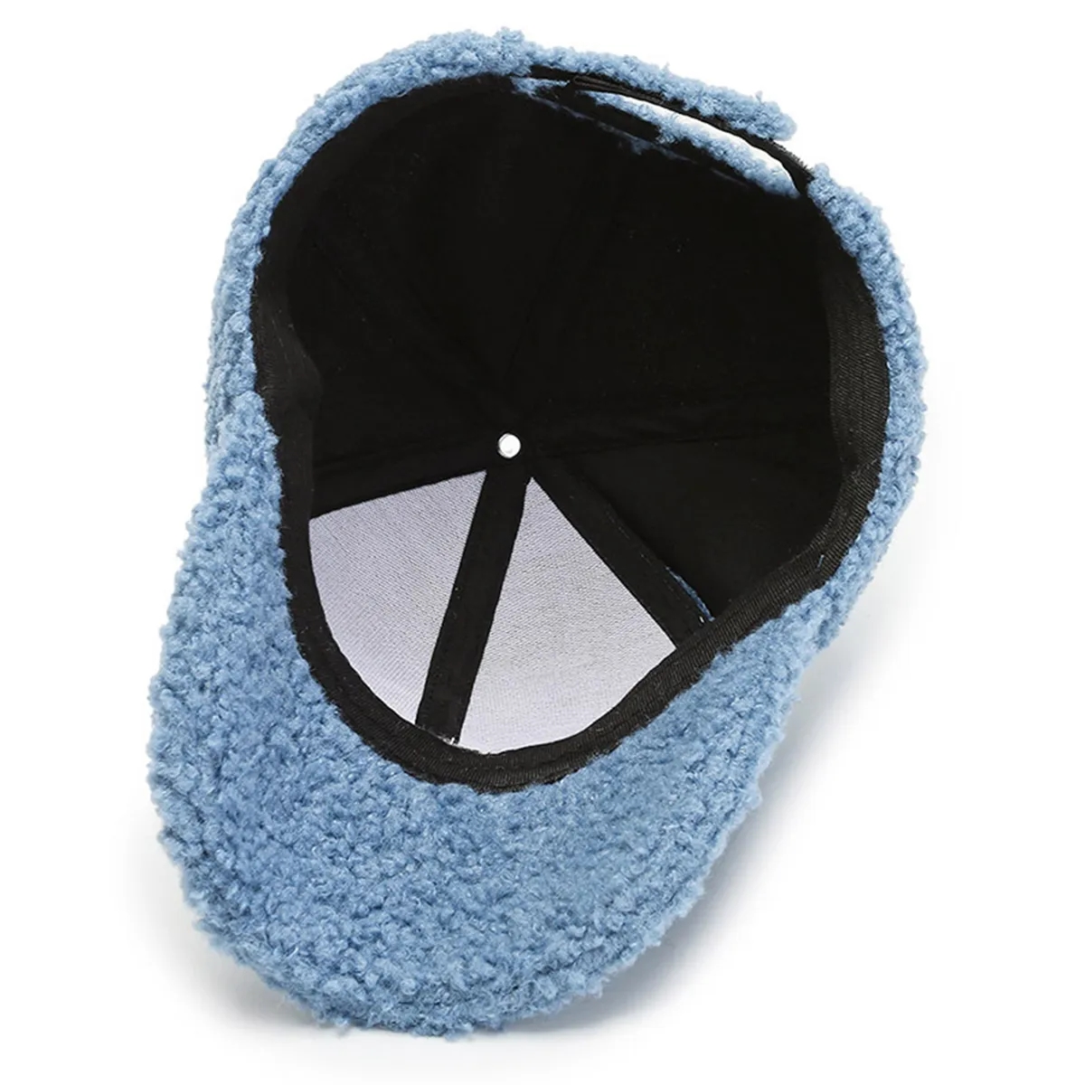 Adjustable Autumn Winter Lamb Hair Cap Warm Baseball Hat 7