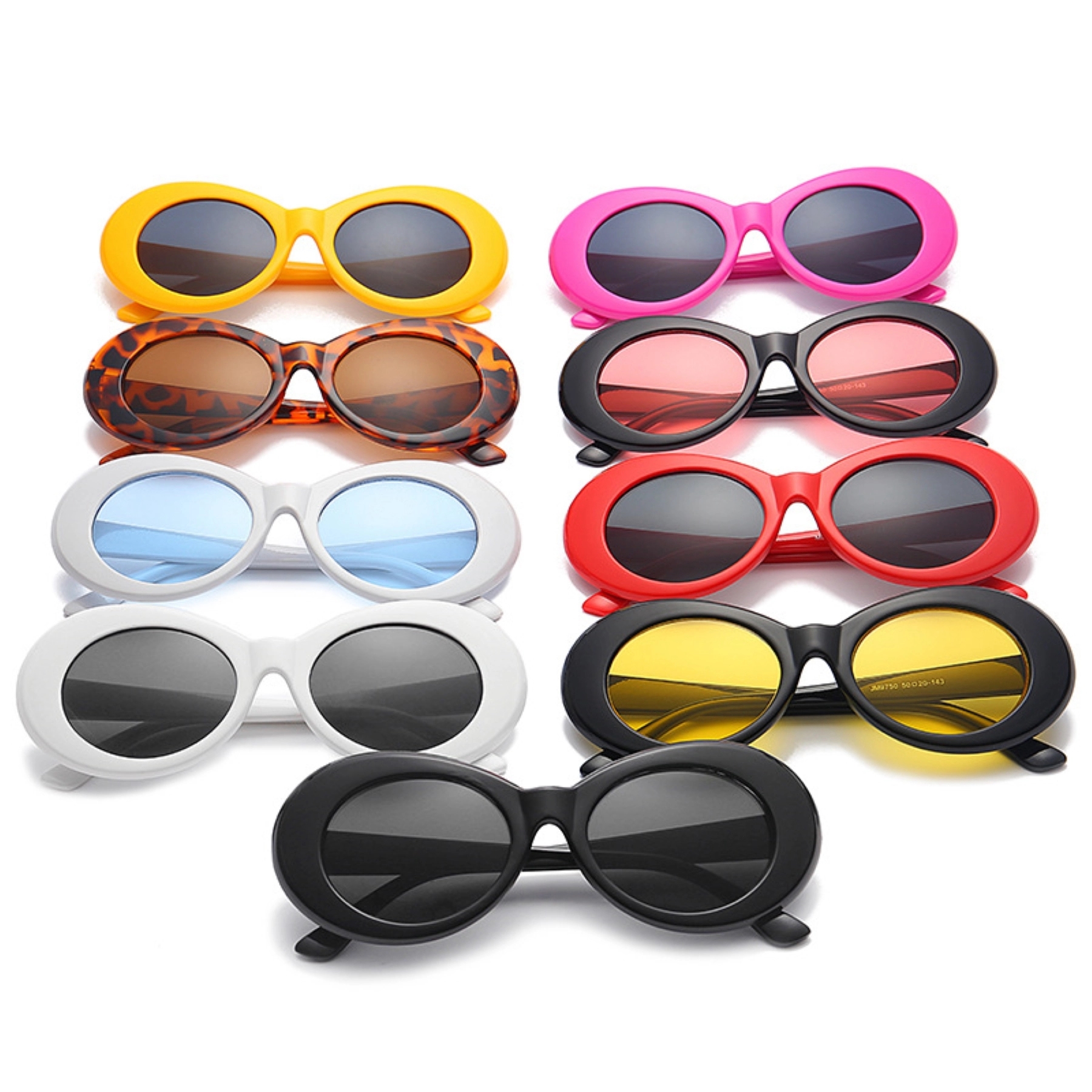 Oval Unisex Vintage Sun Glasses 2