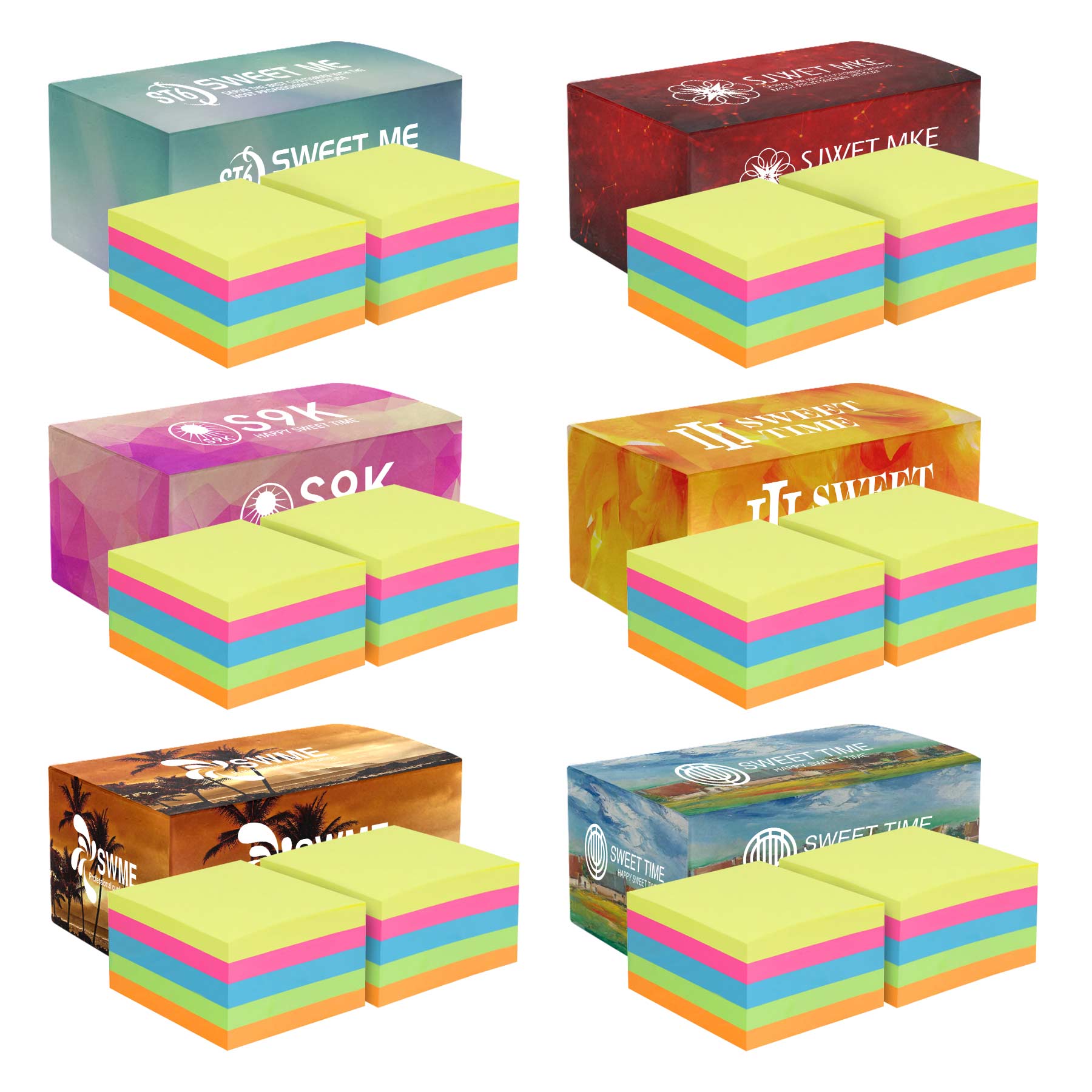 Custom Printed 3" x 3" x 3" Cube Notes 2