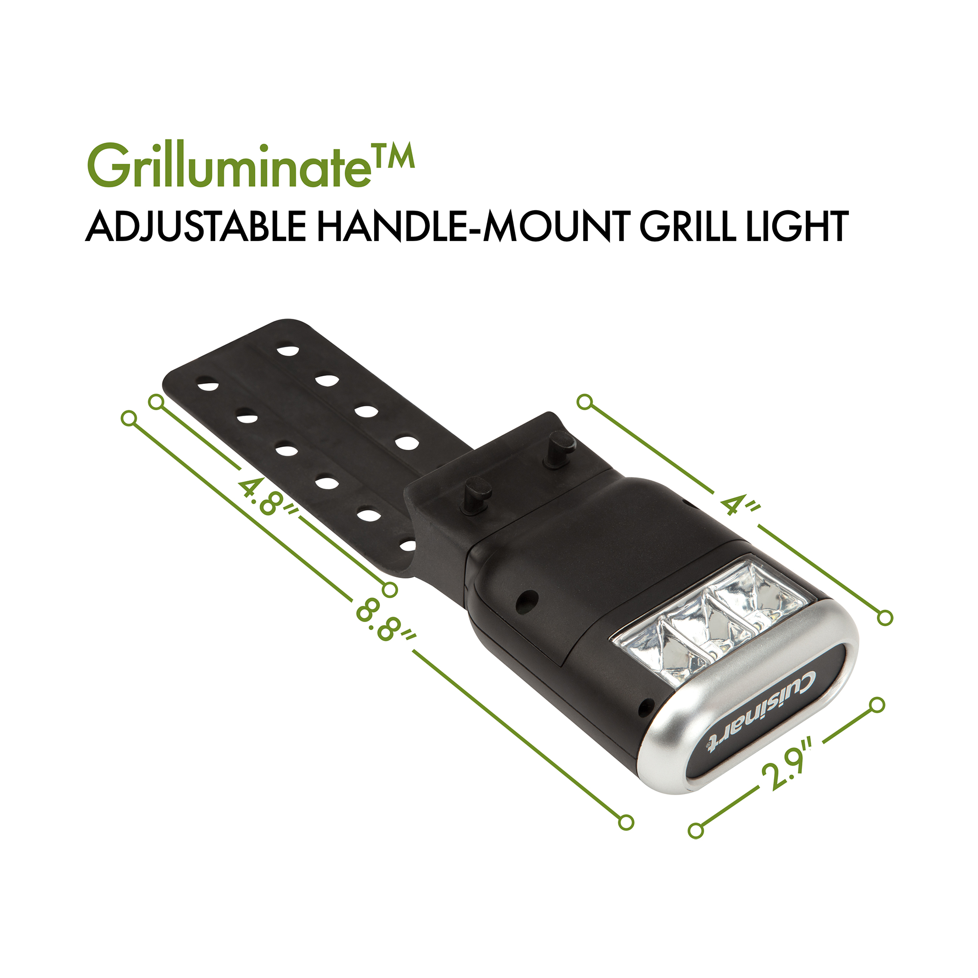 Cuisinart Outdoors® Grilluminate Adjustable Handle-Mount Grill Light 6