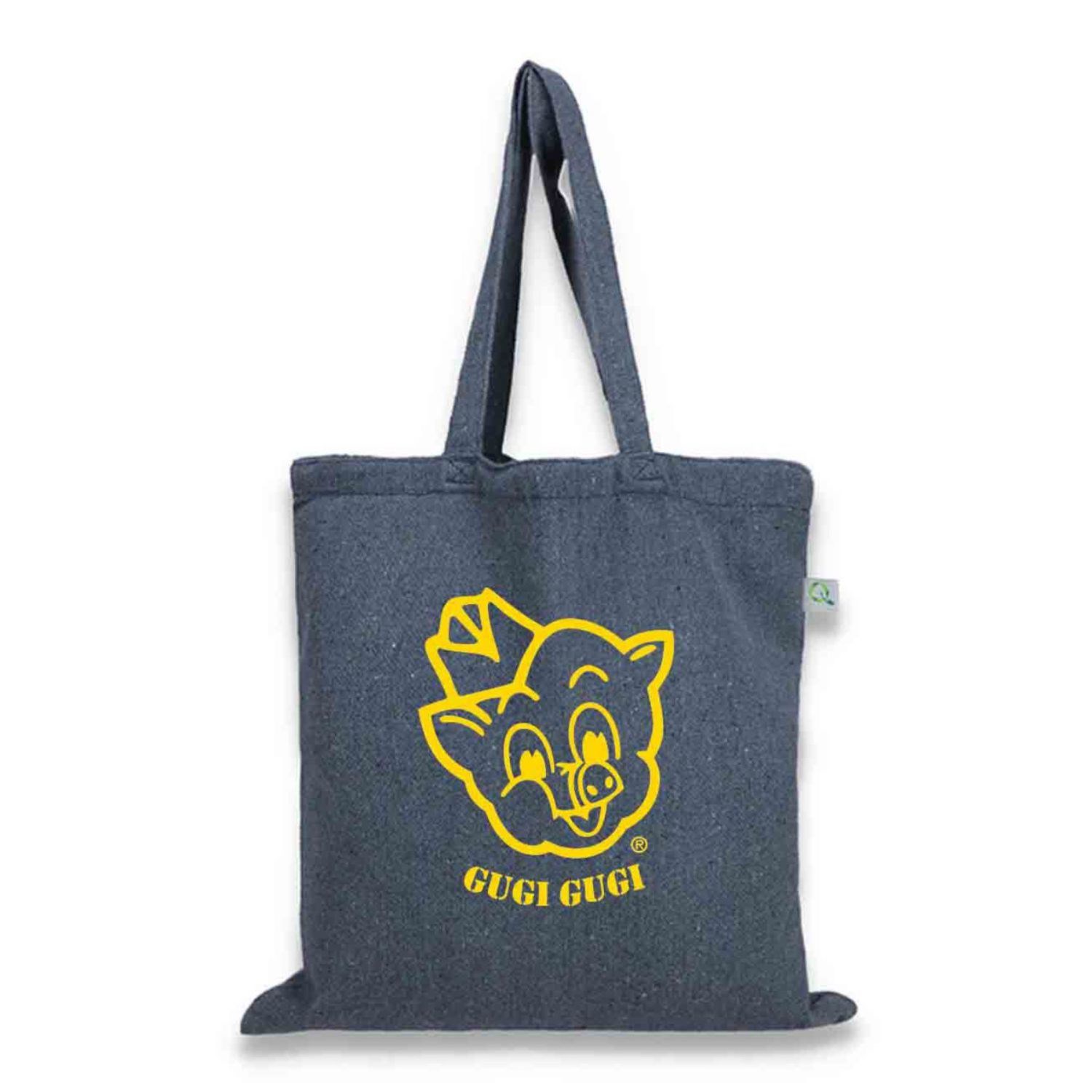 12 oz Recycled Sturdy Heather Cotton Canvas Tote Bag 15"W x 16"H 3