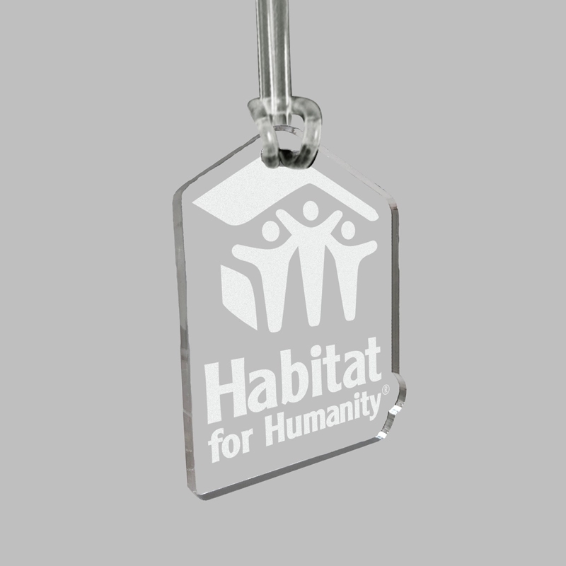 Custom Acrylic Laser Etched Bag Tag 4