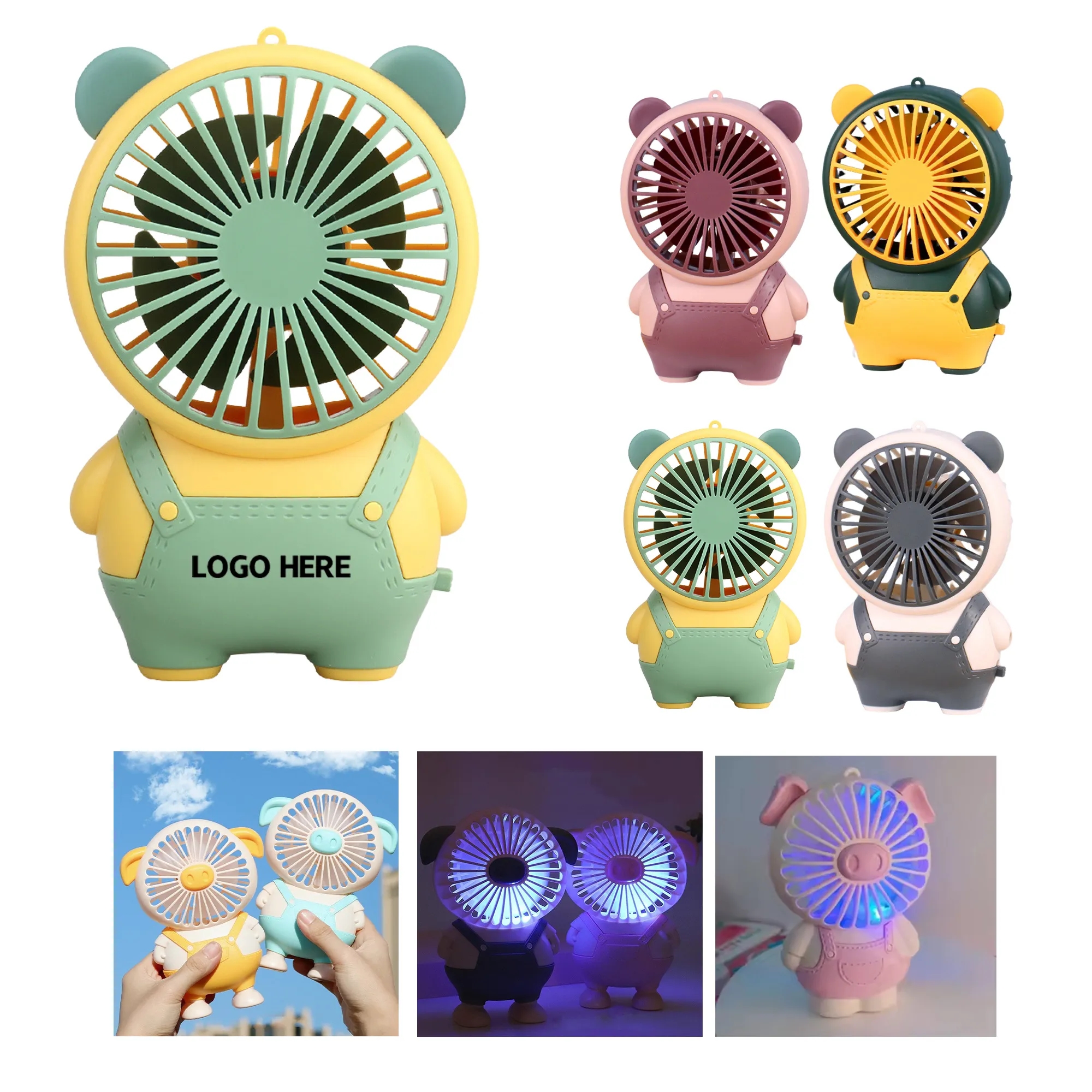 Portable USB Rechargeable Handheld Fan 4