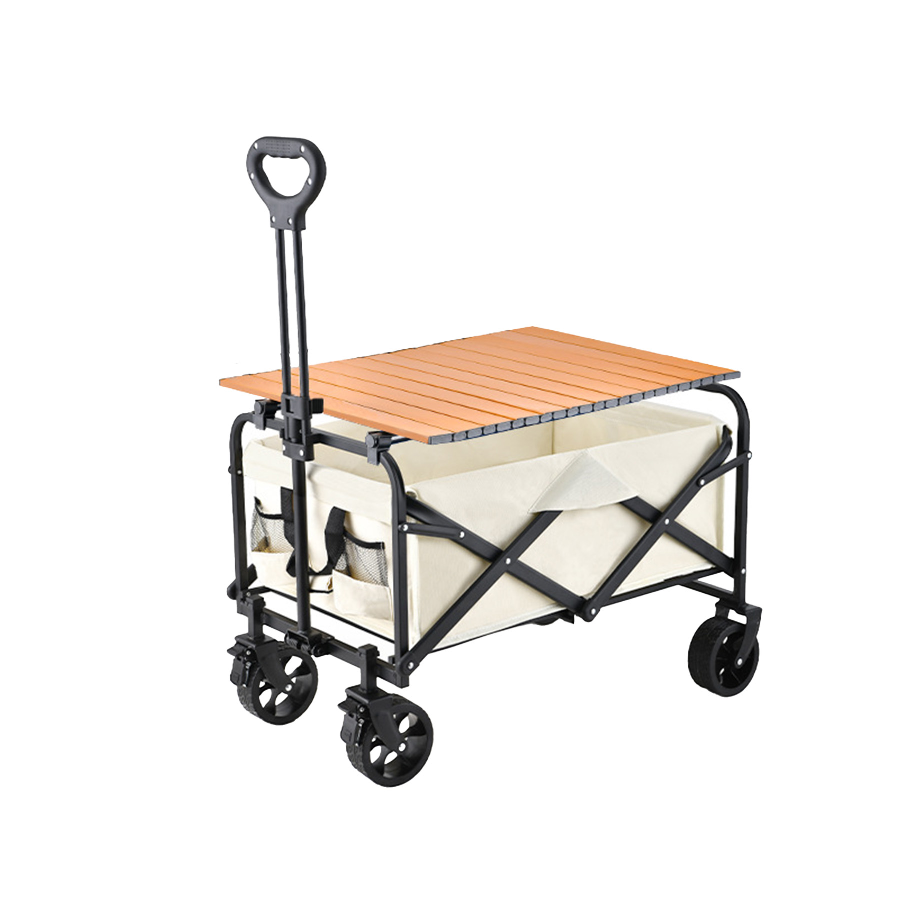 Outdoor Foldable Camping Cart with Steel Table 5