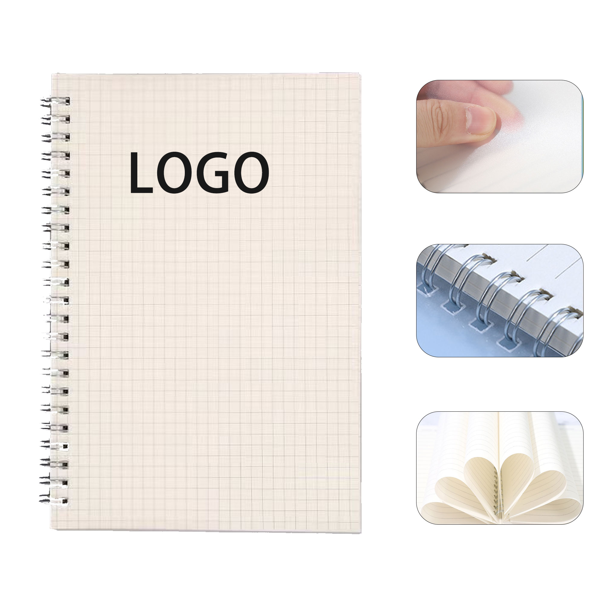 A5 Coil Grid Notebook 2