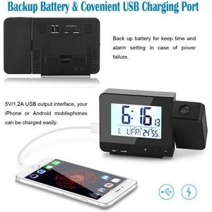 Projection Alarm Clock With Weather Station 2
