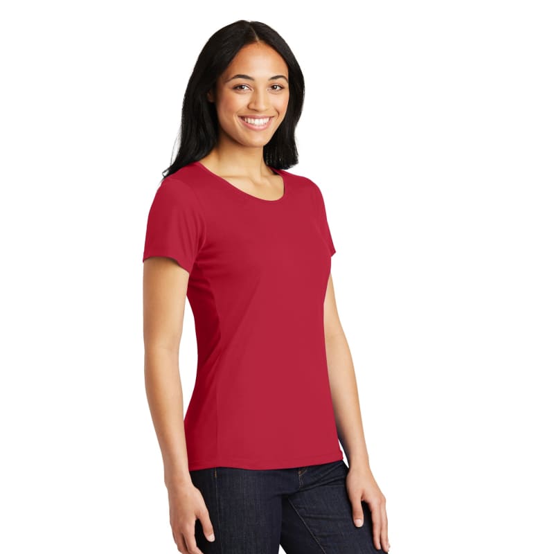 Sport-Tek Women's PosiCharge Competitor Cotton Touch Scoop Neck Tee. 23