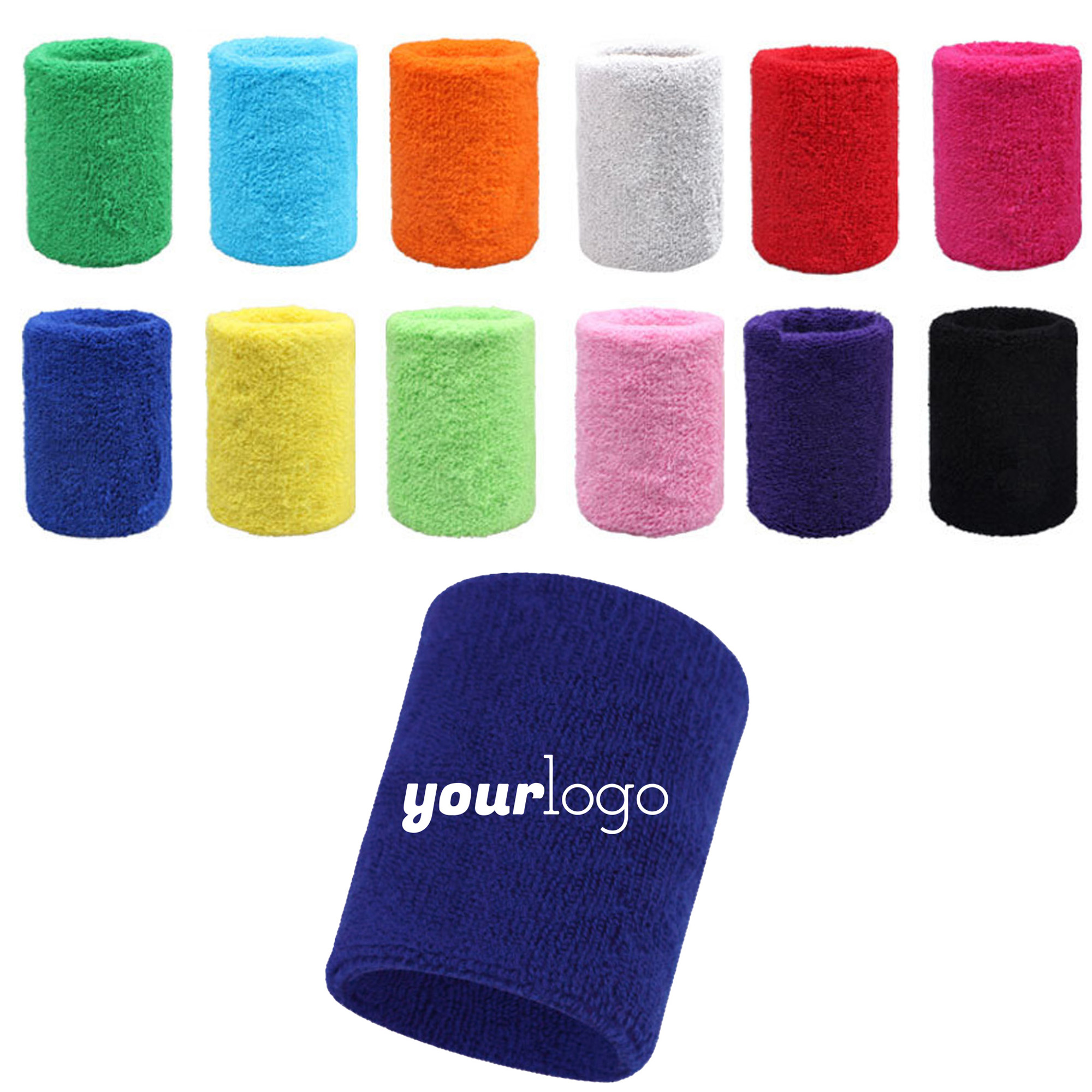 Absorbent Cotton Wristband for Training & Fitness 8