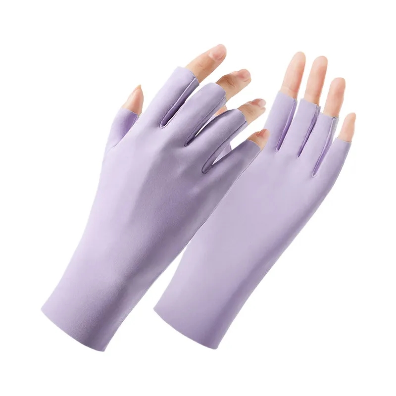 Outdoor UV Manicure Gloves, custom women's shirt with logo imprint 3