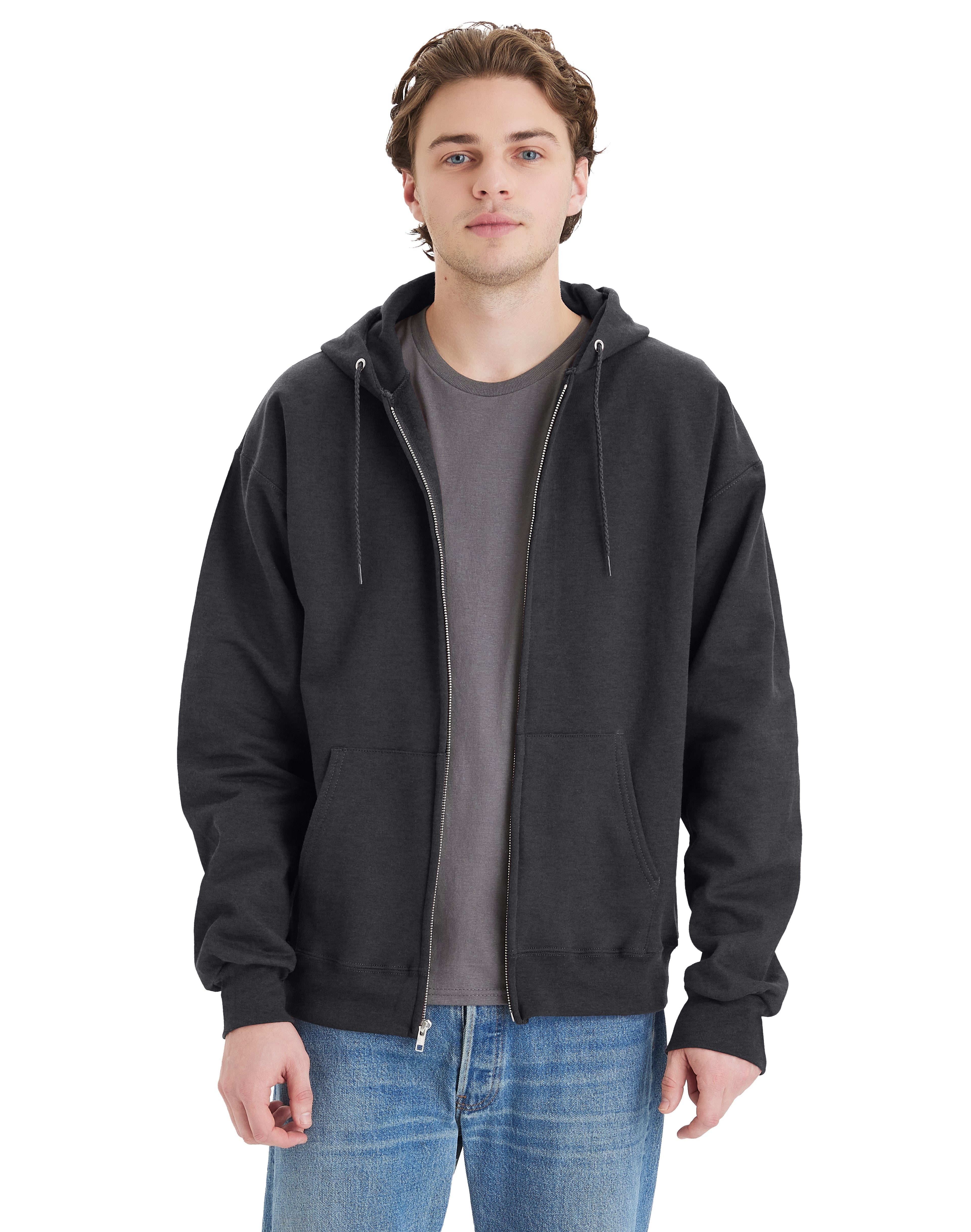 Hanes Ultimate Cotton® Full-Zip Fleece Hoodie 1