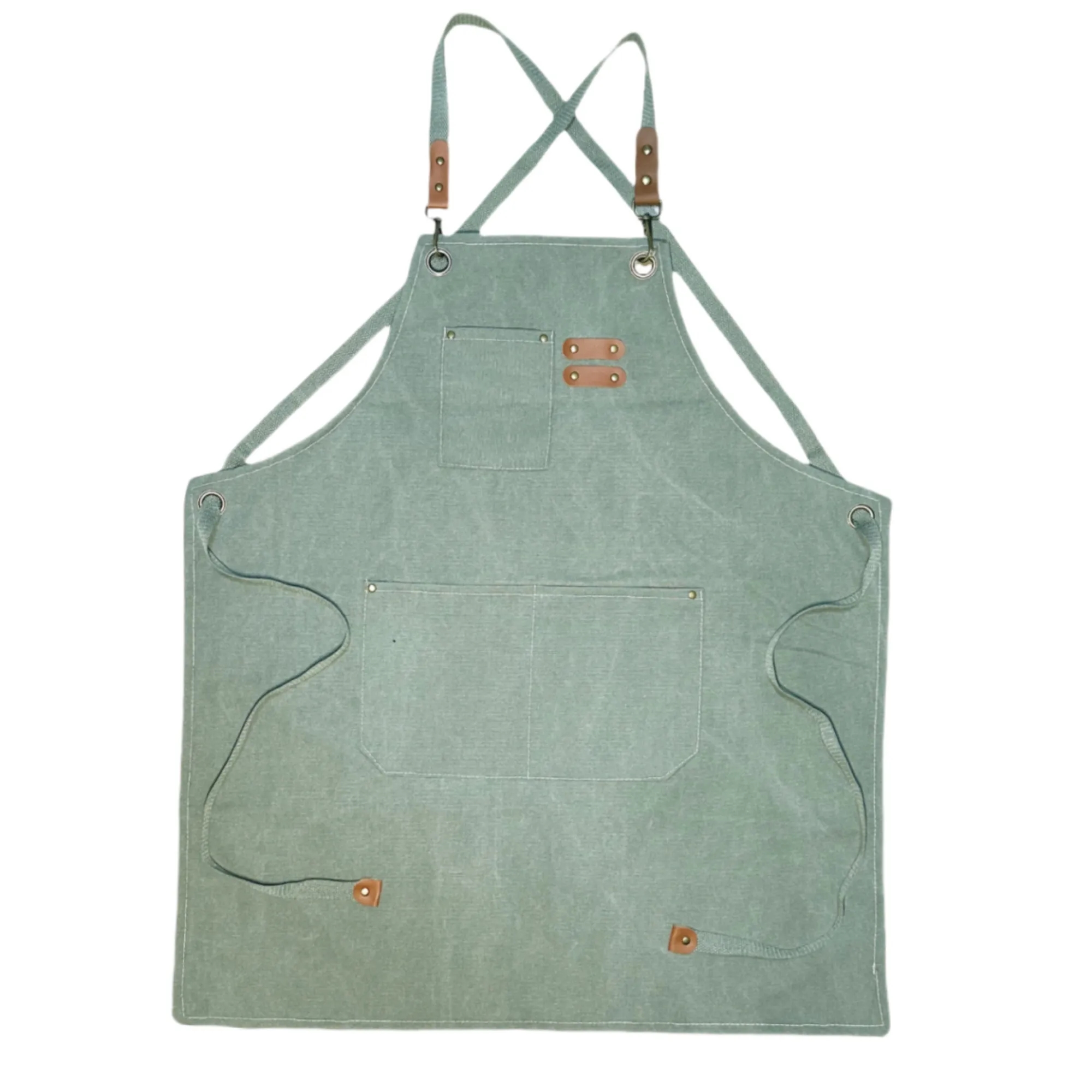 Adjustable Denim Bib Work Apron 8