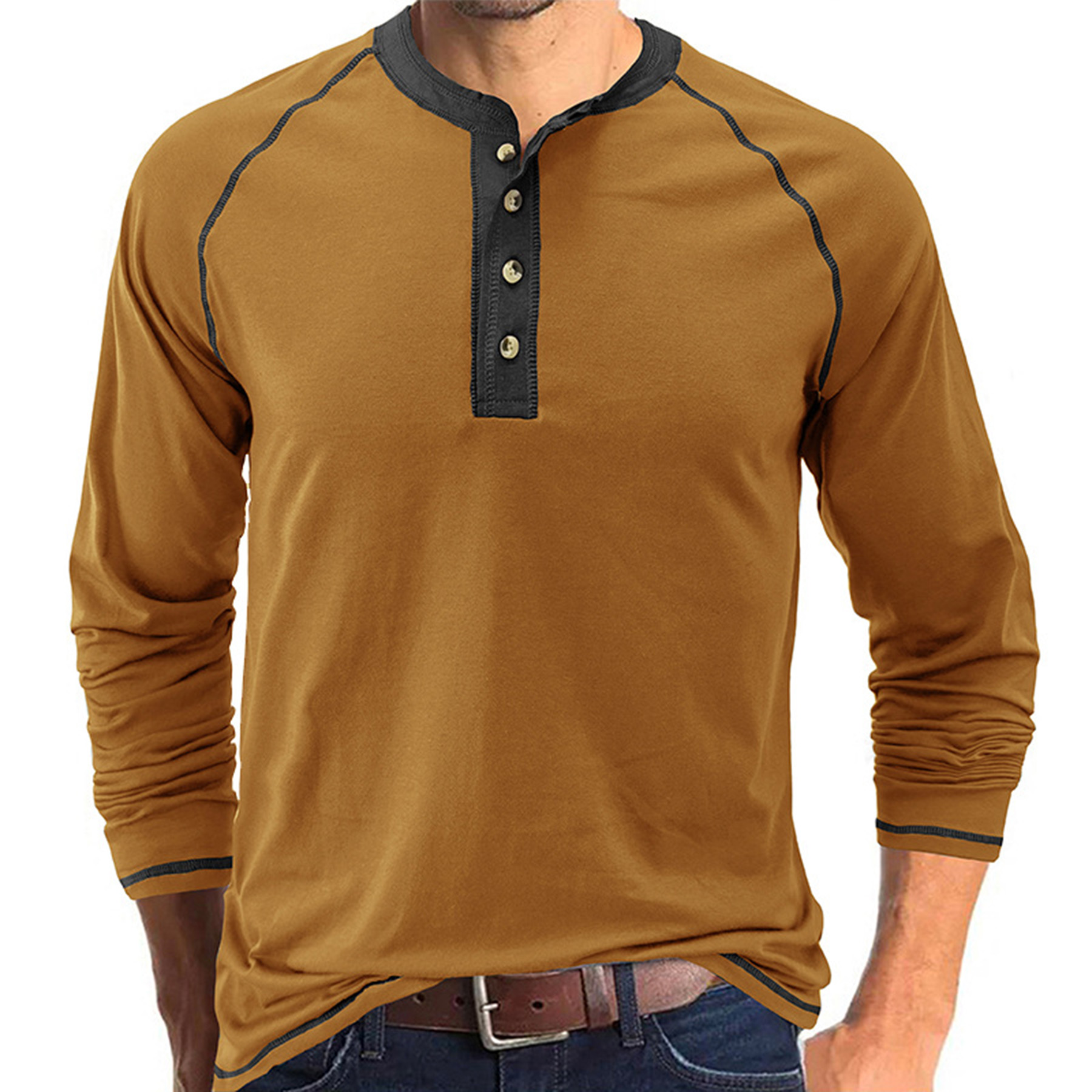Outdoor Button Long Sleeved Bottoming Shirt 10