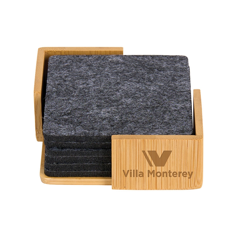 Redmond 6pc Recycled Felt Coaster Set 2