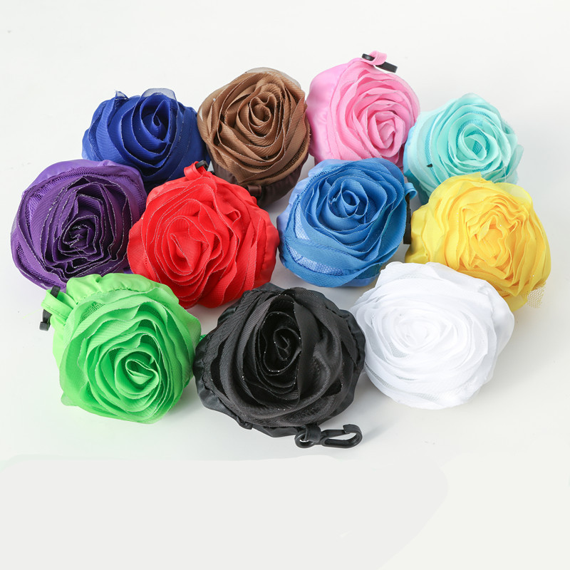 Rose Foldable Shopping Tote Bag 1