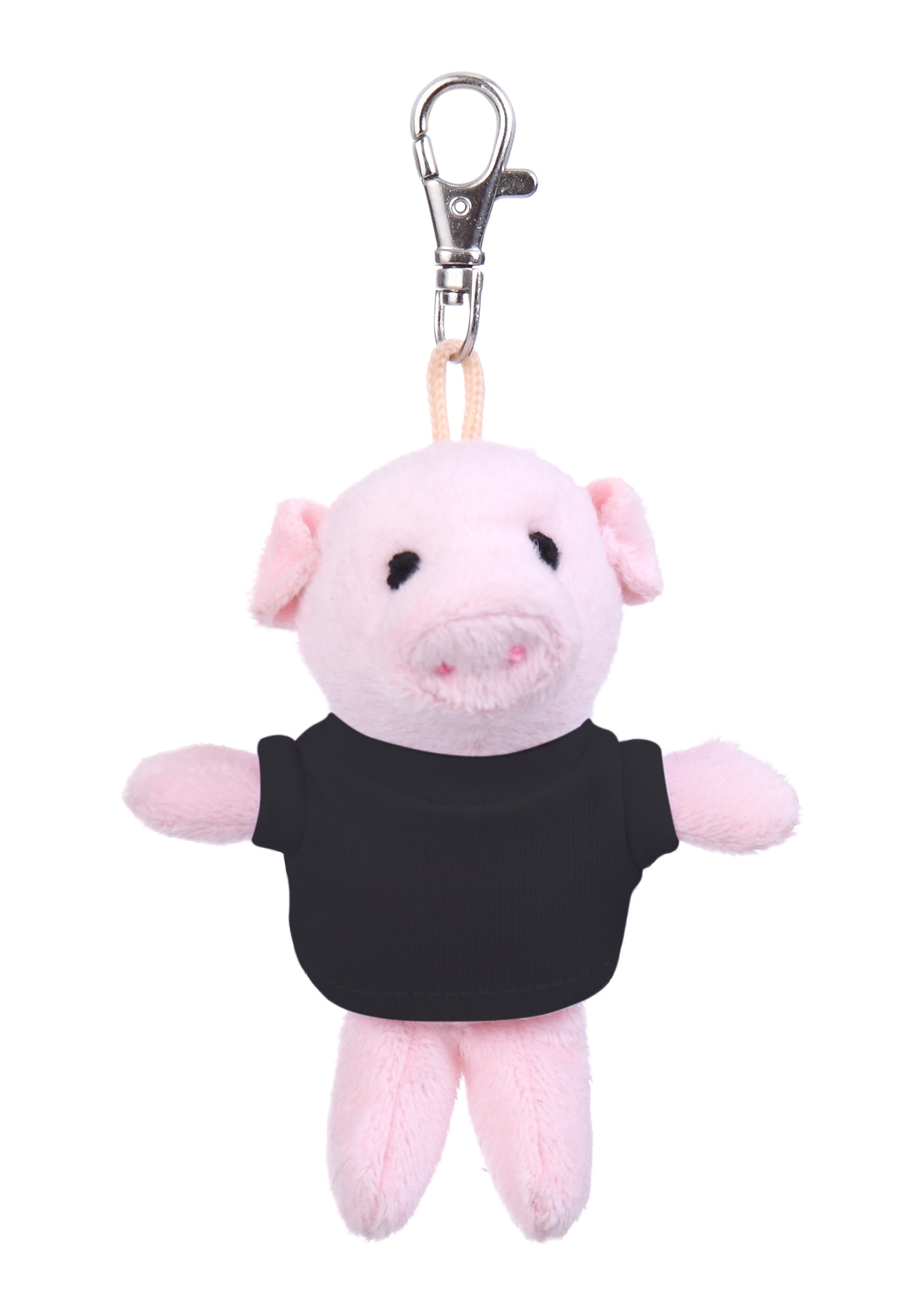 Soft Plush Pig Keychain with Tee 6